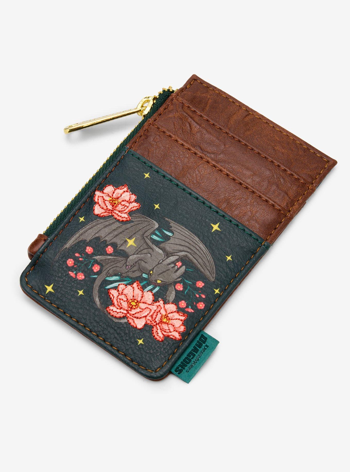 Loungefly DreamWorks How To Train Your Dragon Toothless Floral Cardholder - BoxLunch Exclusive