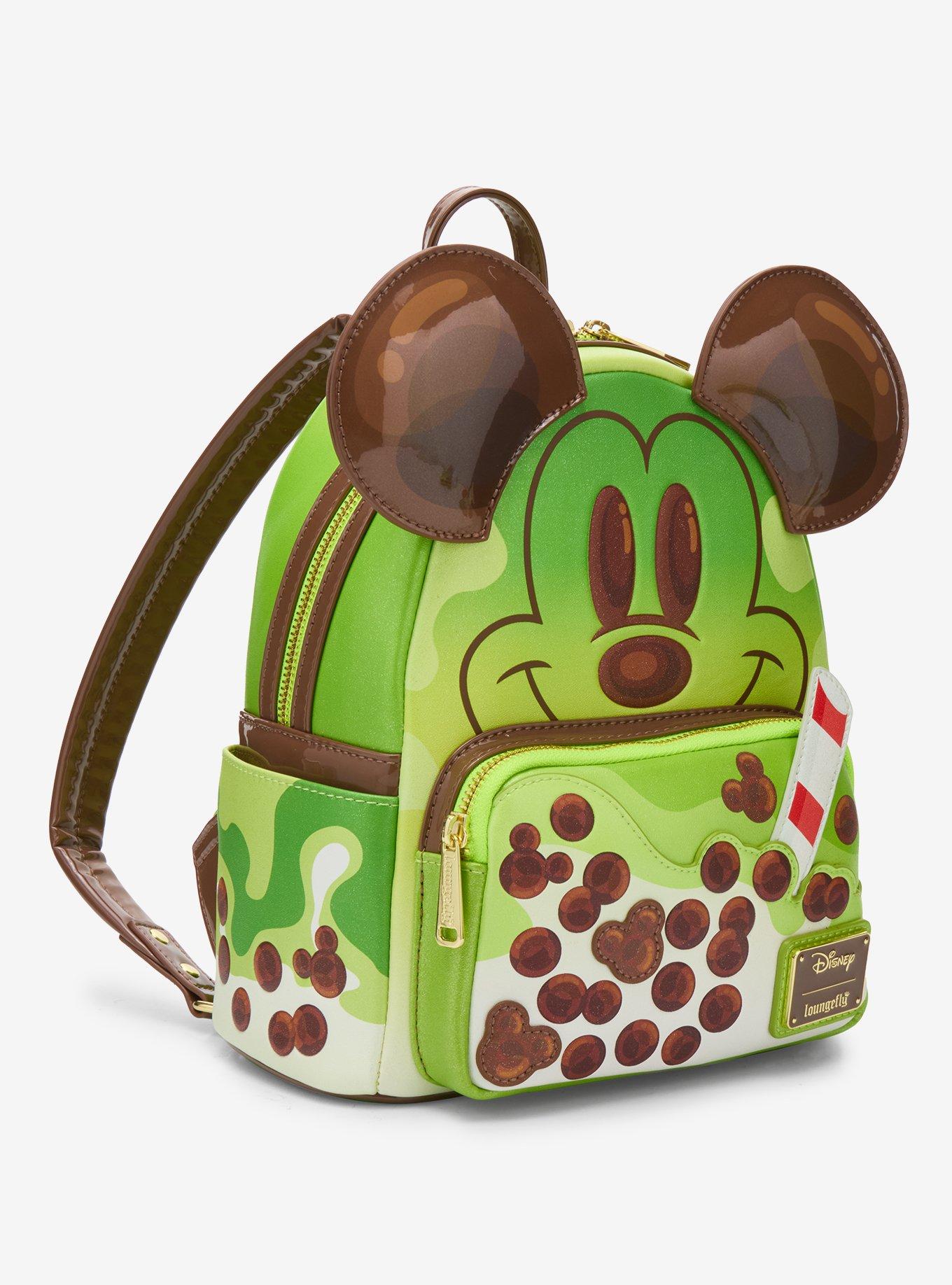 Loungefly Disney Mickey Mouse Green Tea Boba Figural Mini Backpack - BoxLunch Exclusive, , hi-res