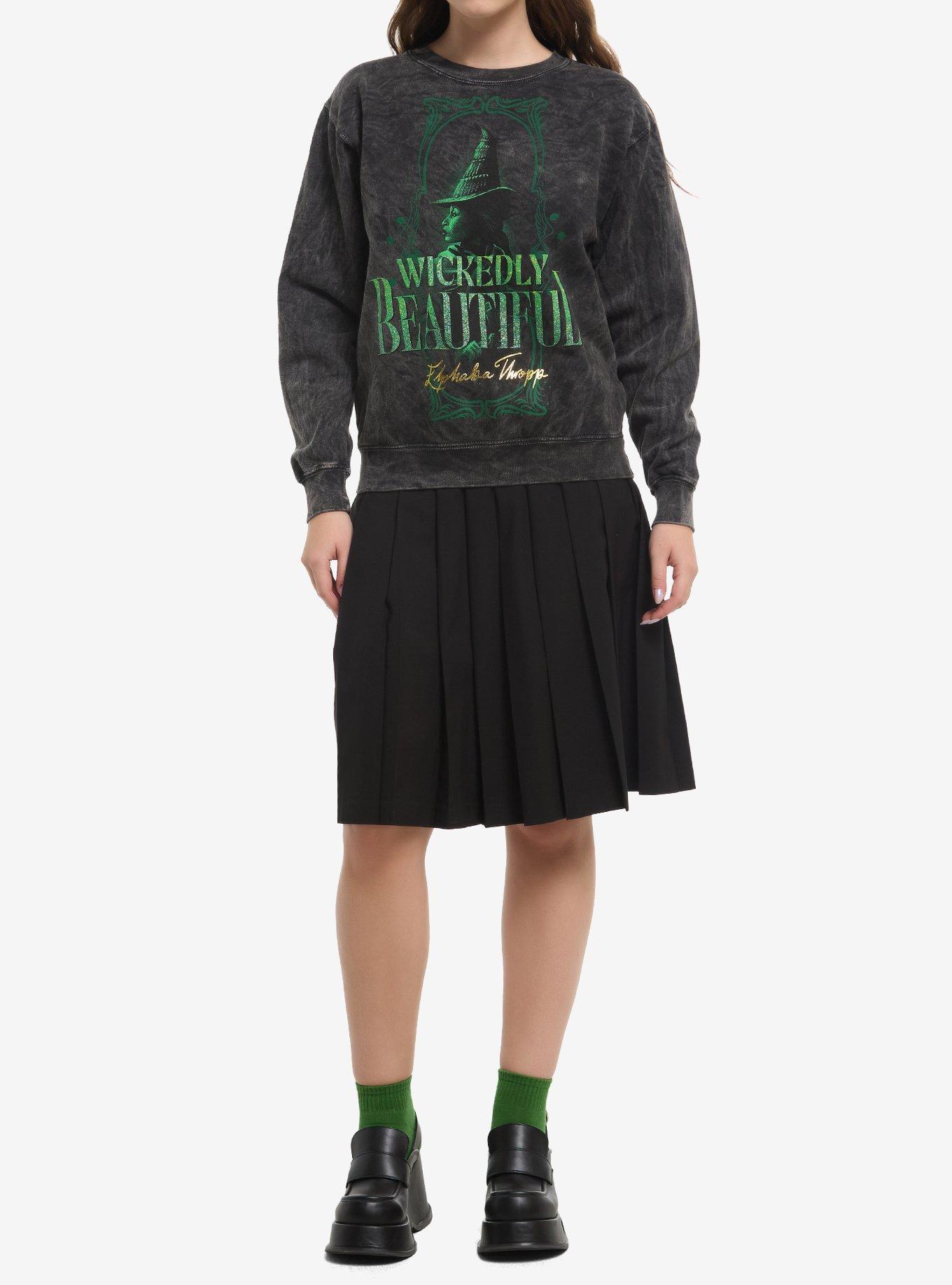 Wicked Elphaba Dark Wash Sweatshirt, , hi-res