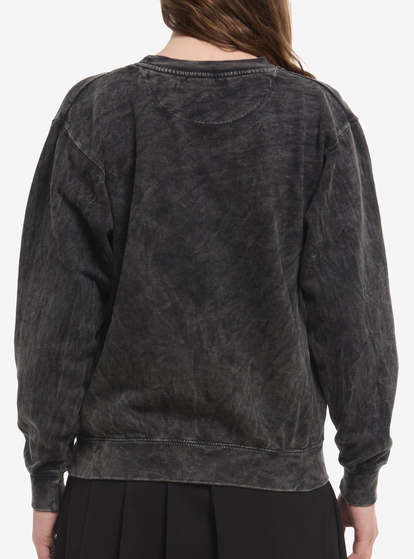 Wicked Elphaba Dark Wash Sweatshirt, BLACK  GREEN, alternate - view 3