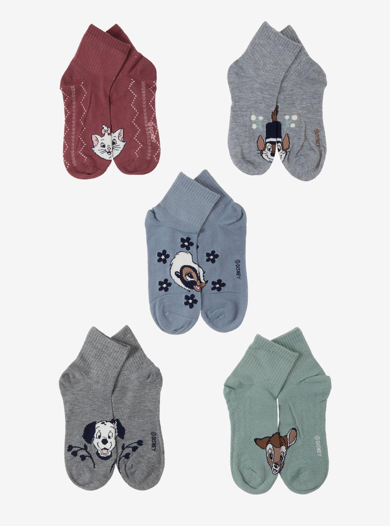 Disney Animals Quarter Crew Sock Set, , hi-res
