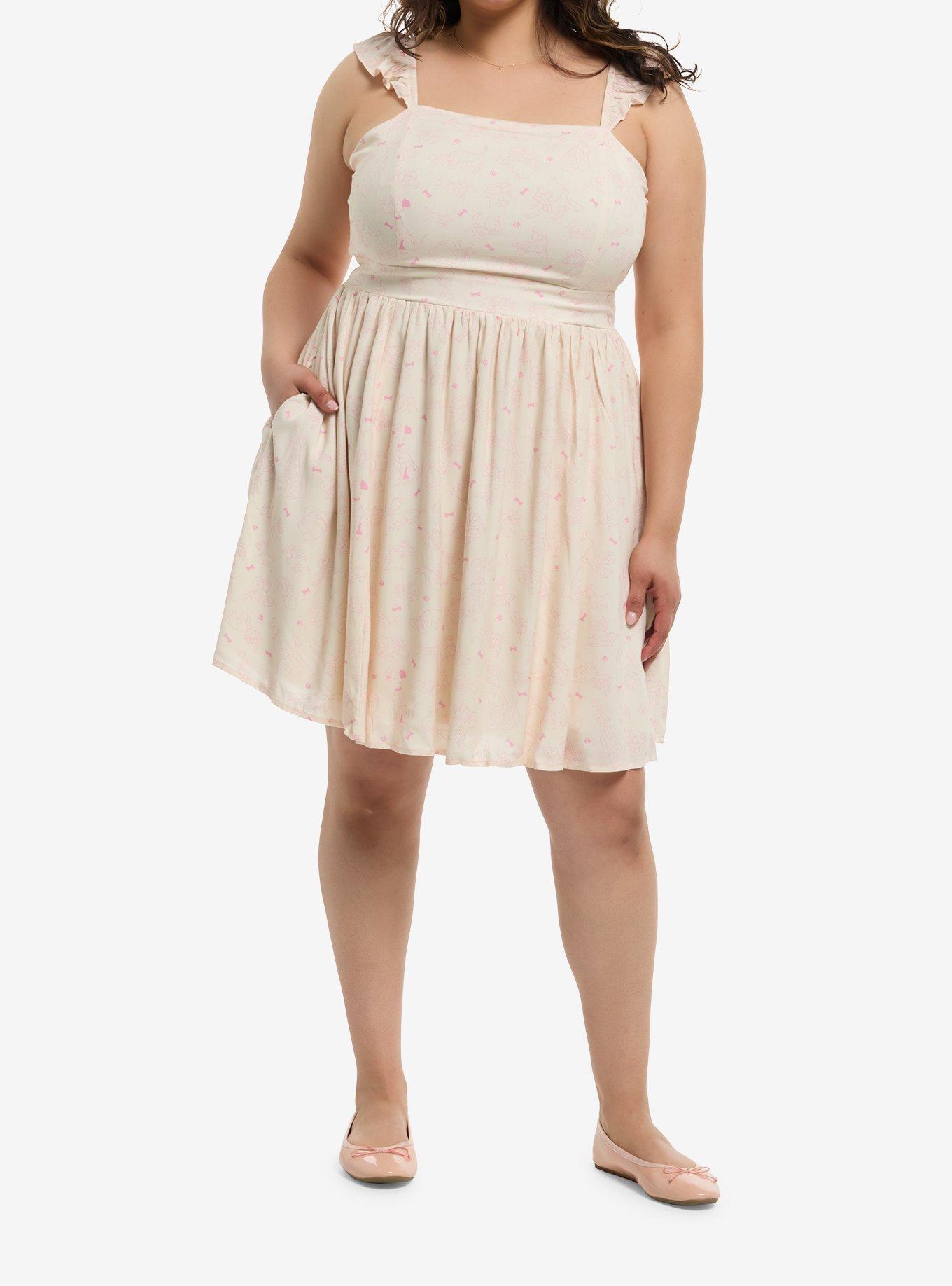 Her Universe Disney Cats & Dogs Ruffle Dress Plus Size Her Universe Exclusive, , hi-res