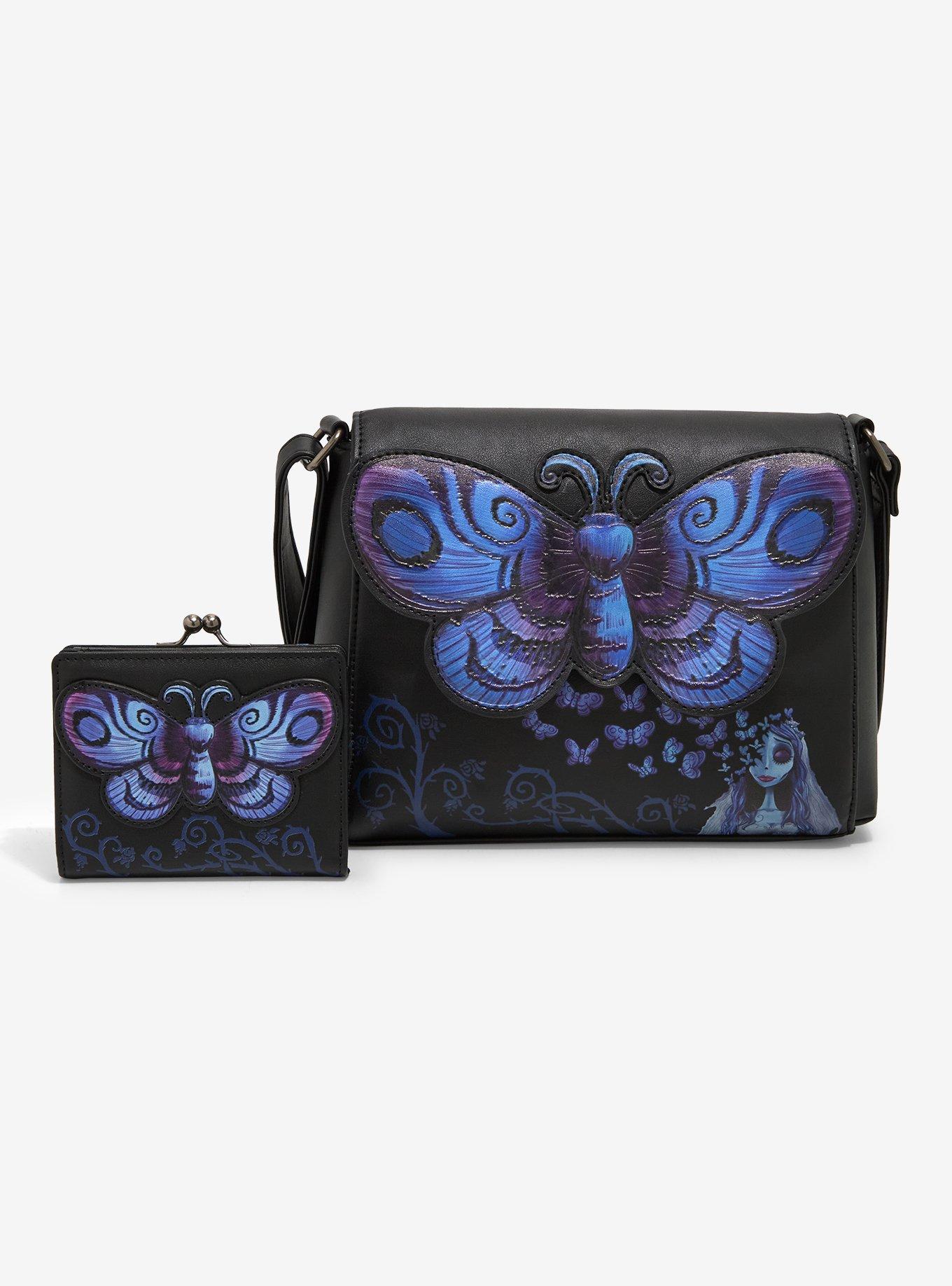 Corpse Bride Emily Butterfly Kisslock Mini Wallet, , alternate - view 5