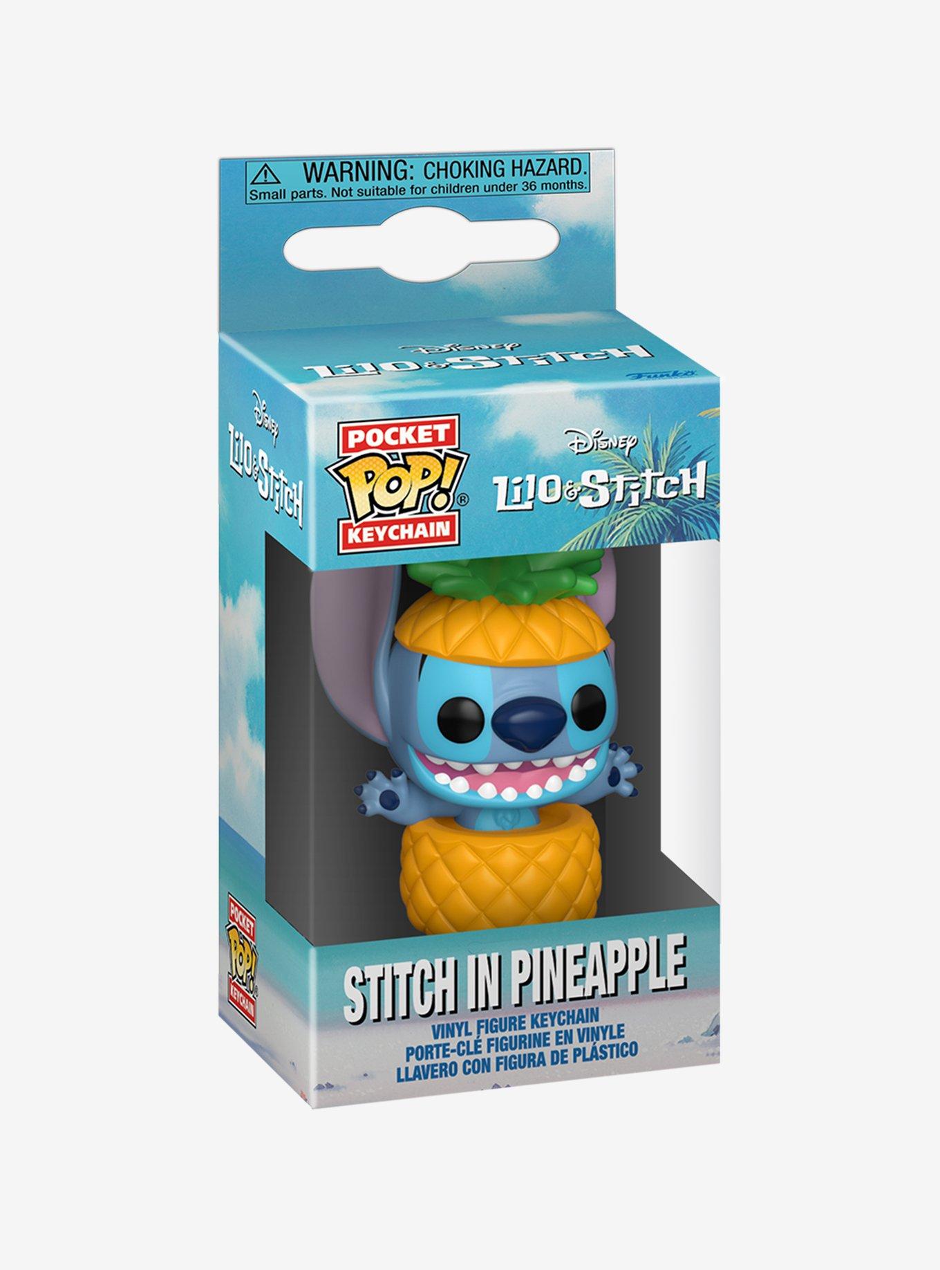Funko Disney Lilo & Stitch Pocket Pop! Stitch In Pineapple Key Chain, , hi-res