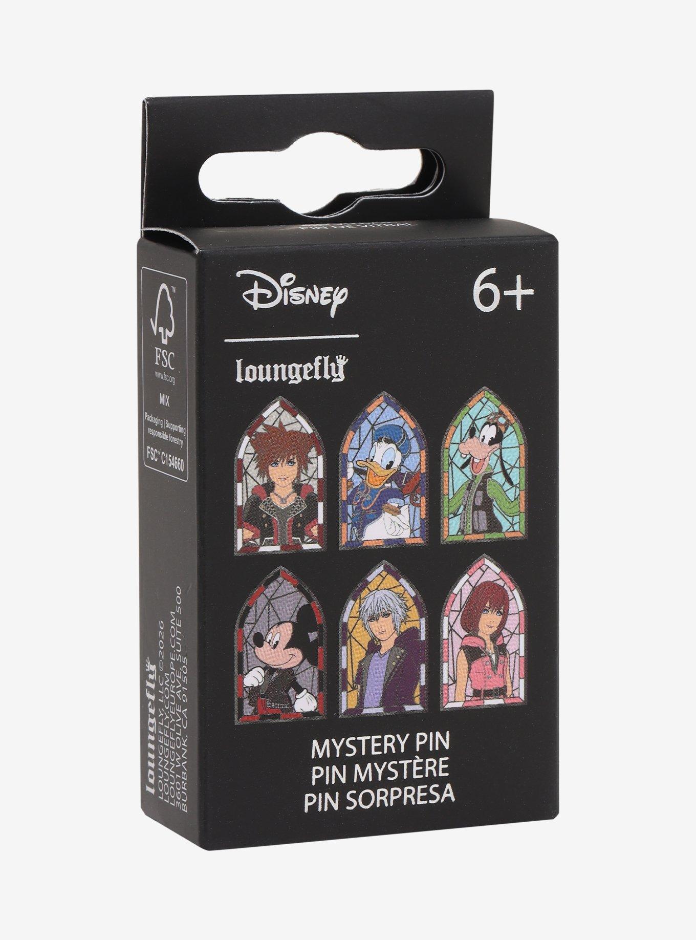 Loungefly Disney Kingdom Hearts Stained Glass Blind Box Enamel Pin Hot Topic Exclusive, , hi-res