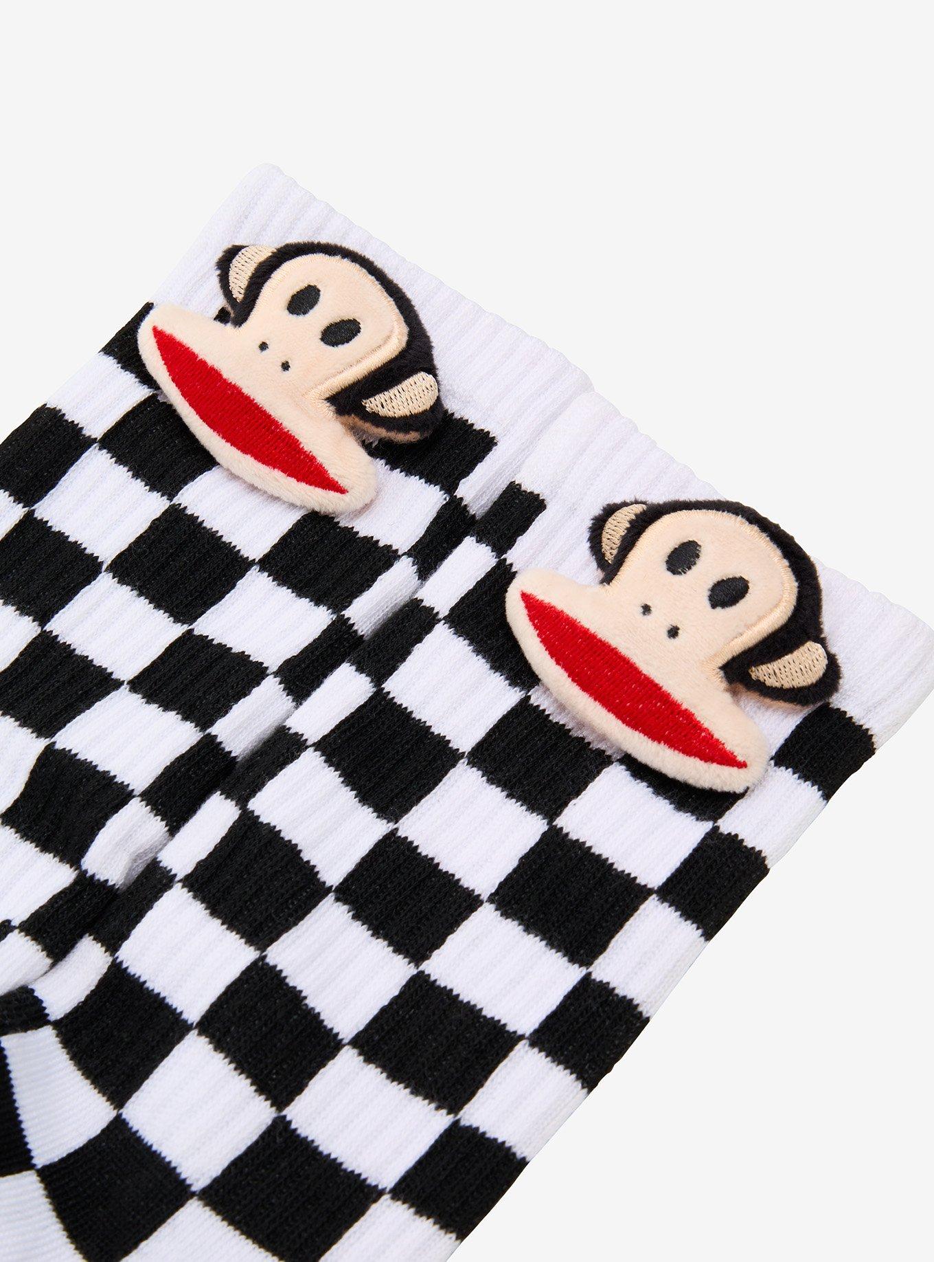Paul Frank Julius Checkered Crew Socks - BoxLunch Exclusive
