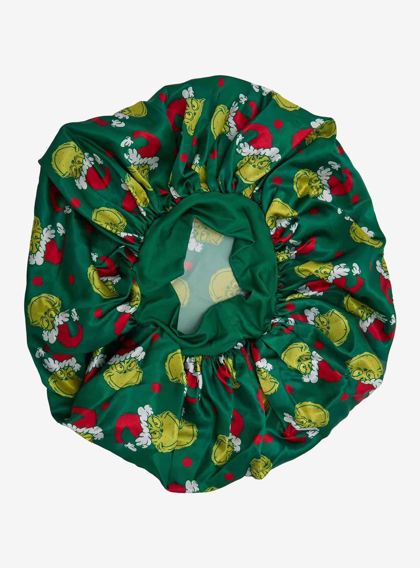 How the Grinch Stole Christmas Allover Print Satin Bonnet - BoxLunch Exclusive