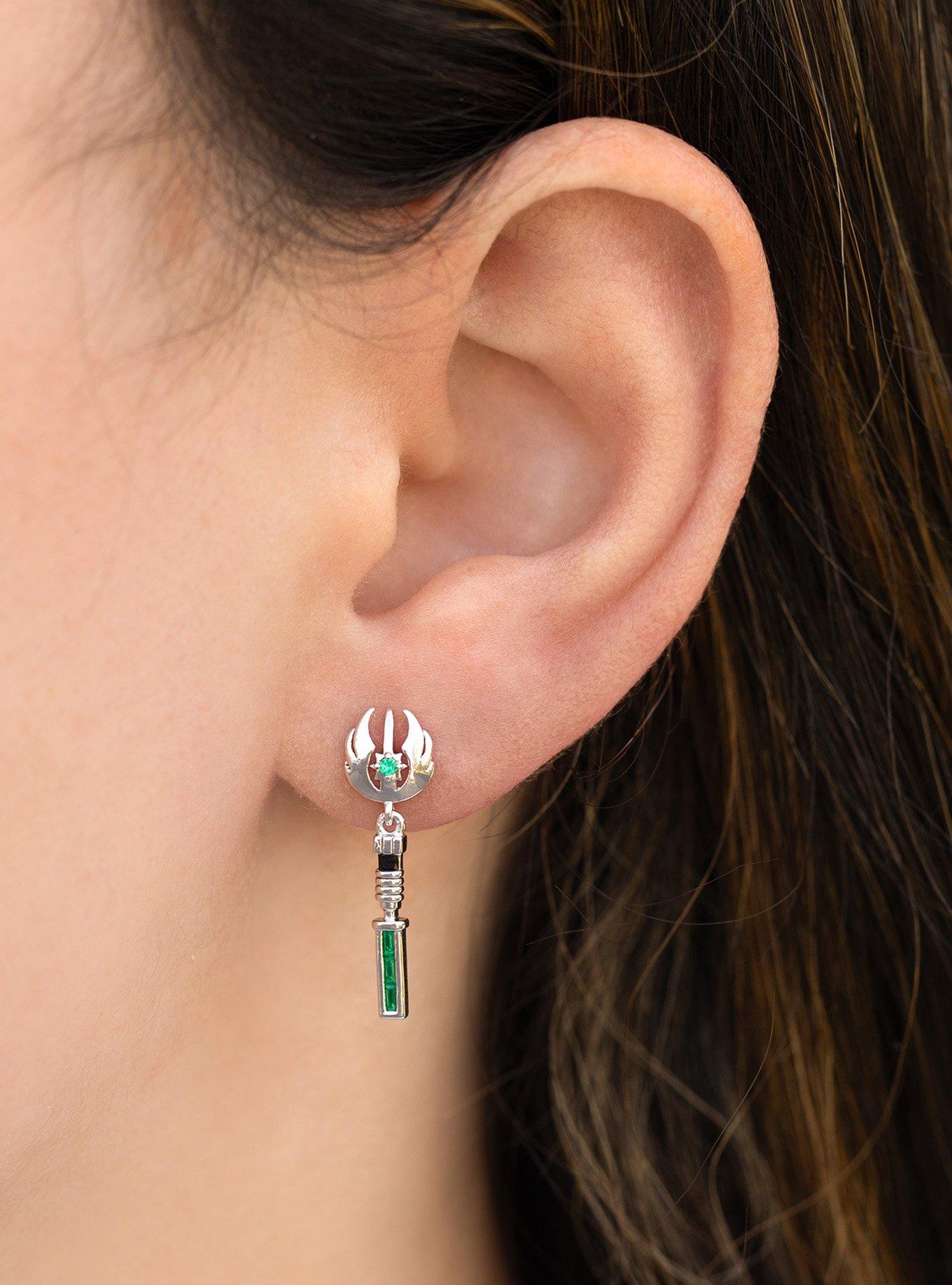 Star Wars X Girls Crew Jedi Lightsaber Drop Earrings, , hi-res