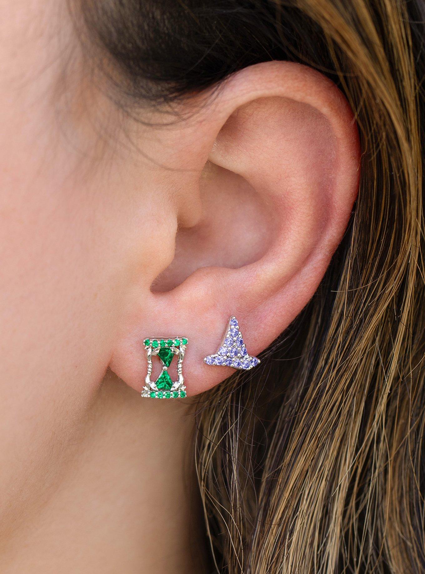 The Wizard Of Oz X Girls Crew Wicked Witch Of The West Mismatch Stud Set, , alternate - view 3