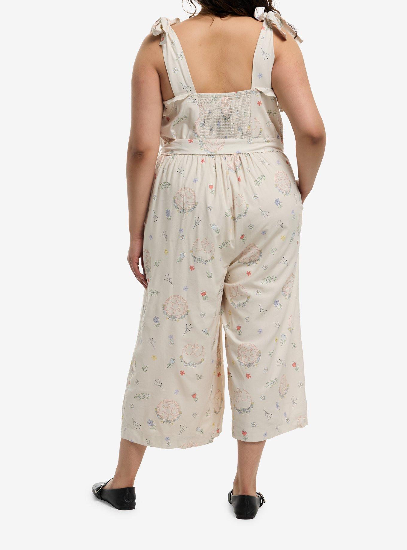 Her Universe Star Wars Floral Icons Jumpsuit Plus Size Her Universe Exclusive, , hi-res