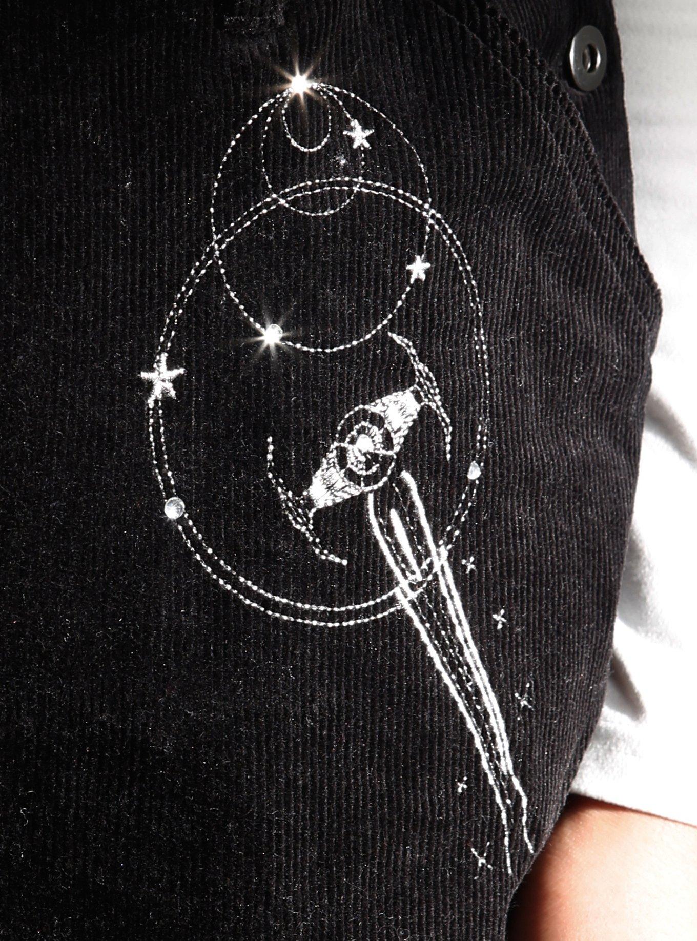Her Universe Star Wars Ships Wide Leg Overalls Plus Size Her Universe Exclusive, BLACK  SILVER, alternate - view 3