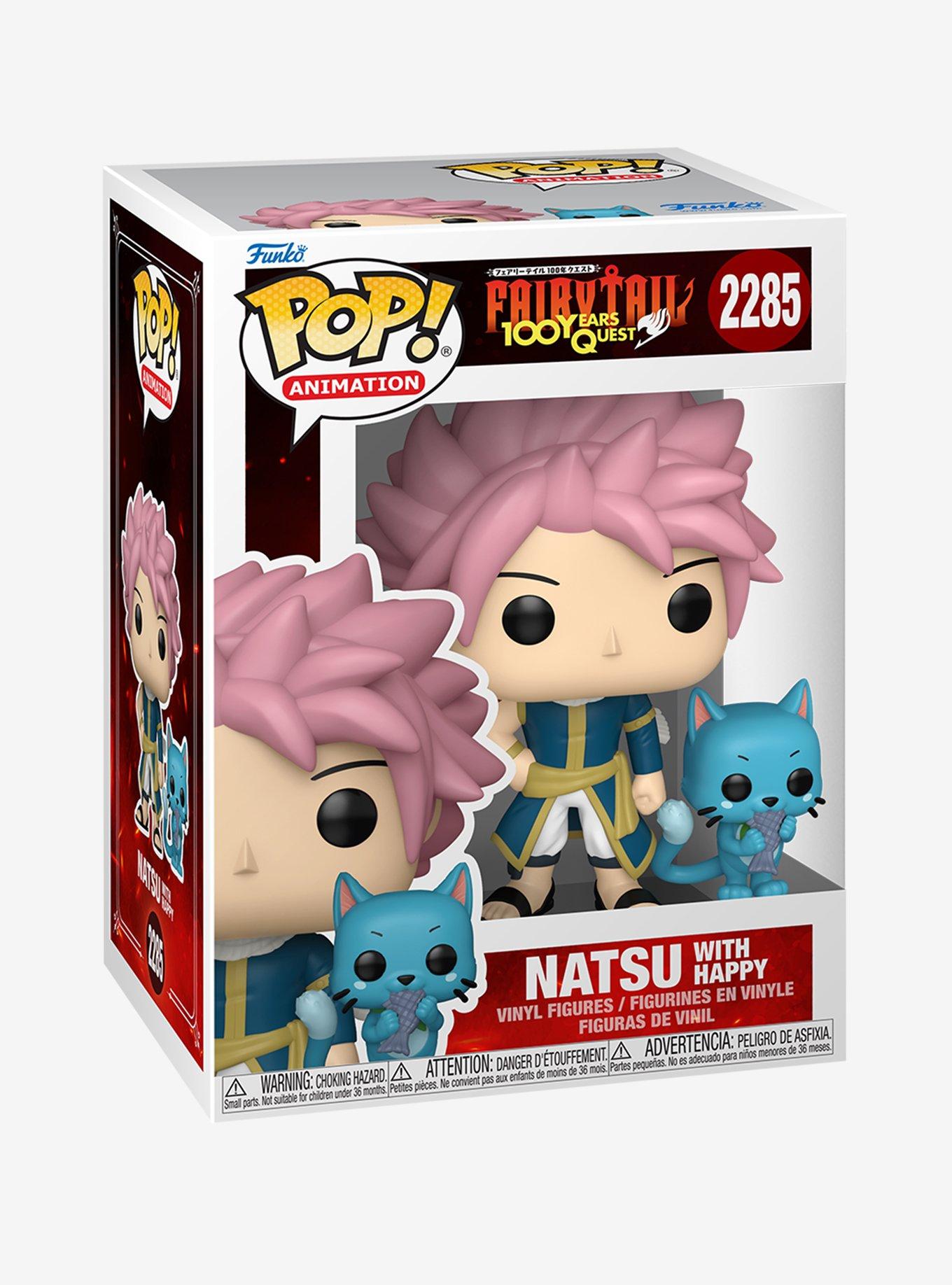 Funko Fairy Tail: 100 Years Quest Pop! Animation Natsu With Happy Vinyl Figure Set, , hi-res