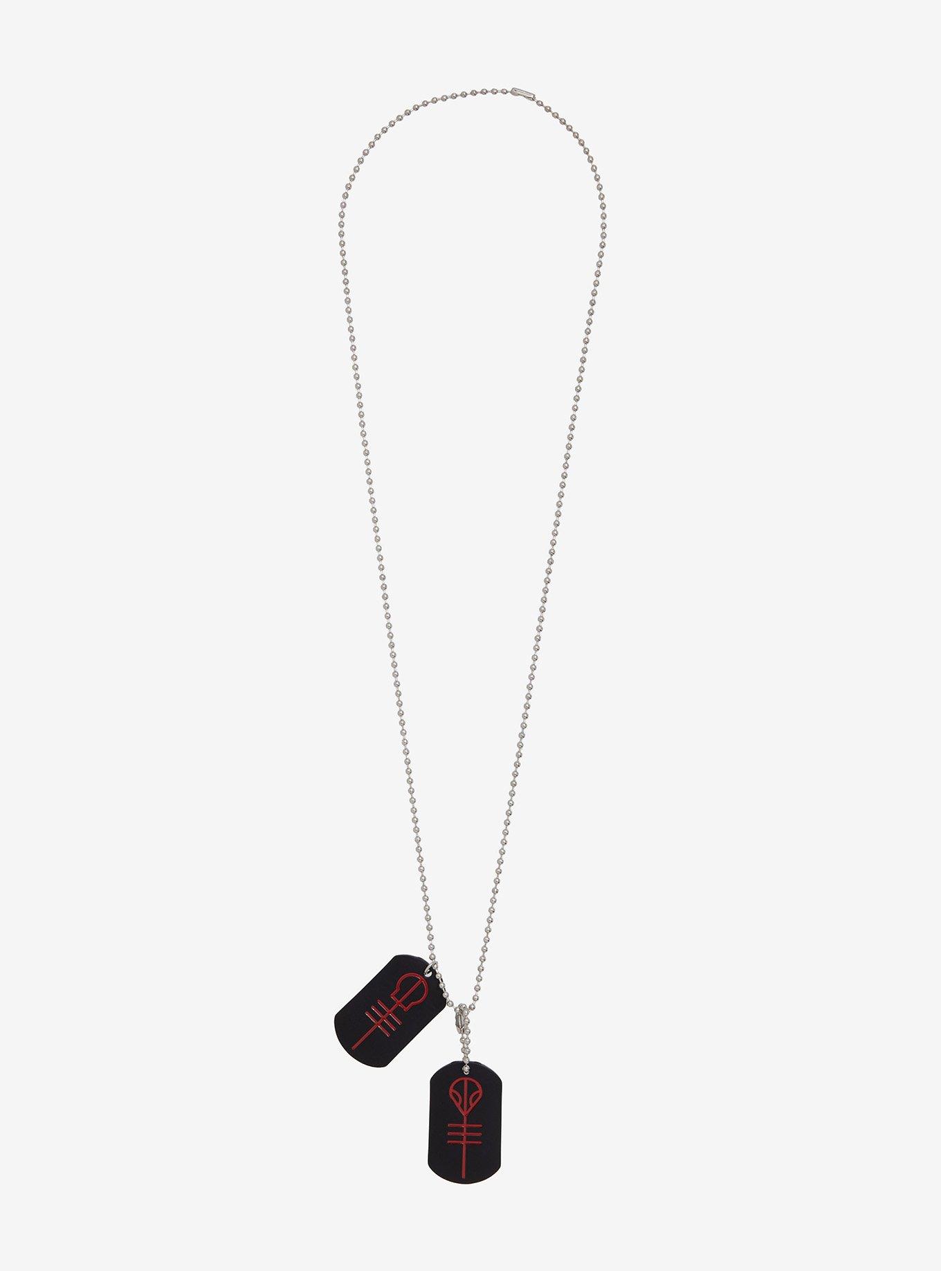 Twenty One Pilots Logo Dog Tag Necklace, , hi-res