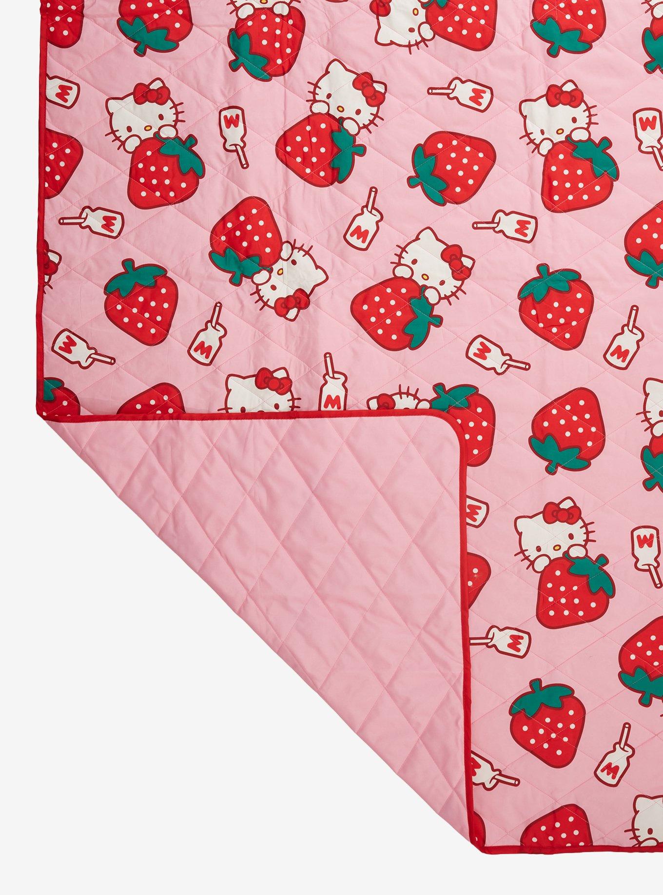 Hello Kitty Strawberry Convertible Picnic Blanket, , hi-res
