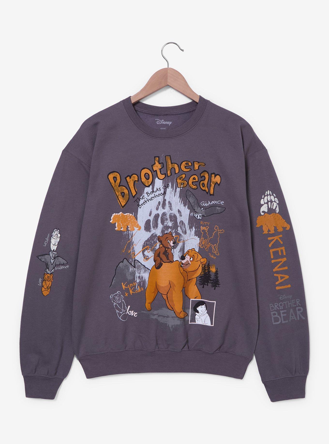 Disney Brother Bear Koda & Kenai Doodle Icons Women's Crewneck - BoxLunch Exclusive, , hi-res