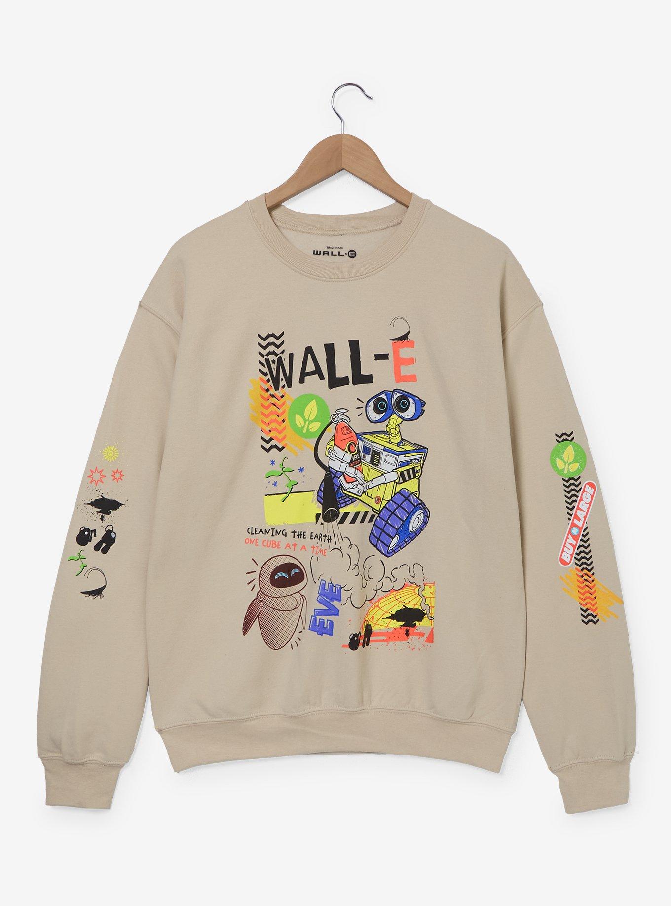 Disney Pixar WALL-E Doodle Characters Women's Crewneck - BoxLunch Exclusive, , hi-res