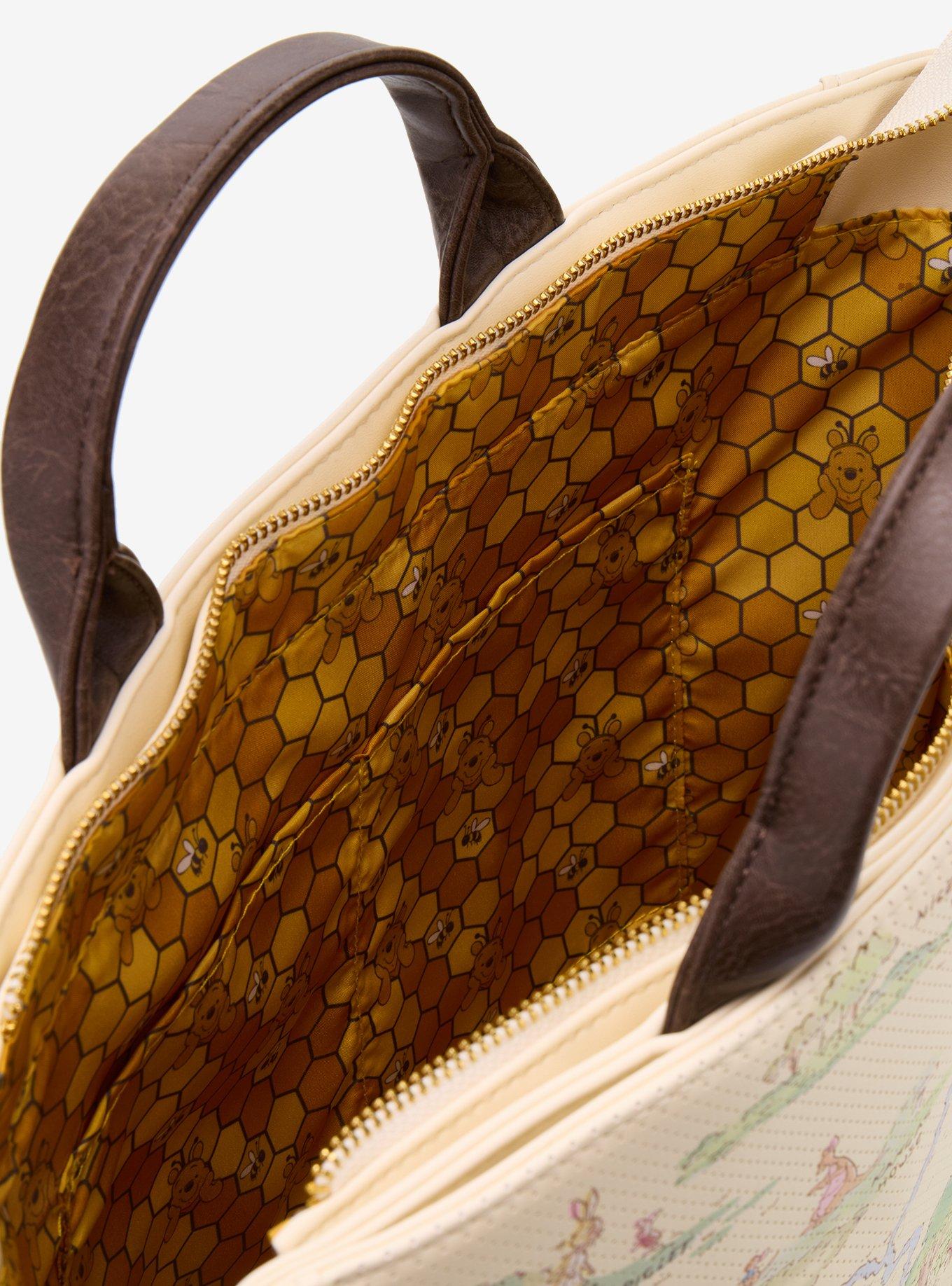 Loungefly Disney Winnie The Pooh Map Pin Collector Tote Bag, , alternate