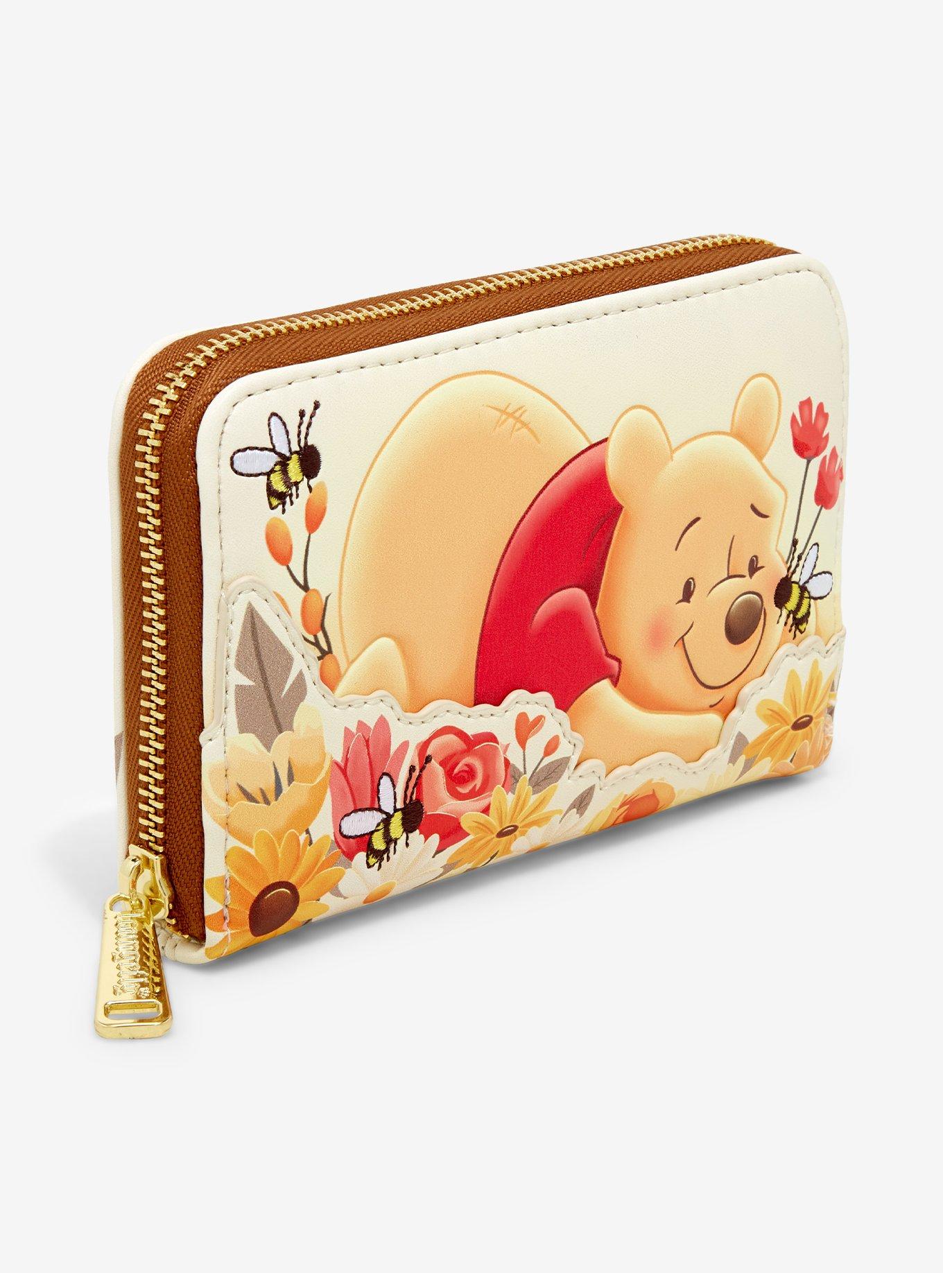 Loungefly Disney Winnie The Pooh Floral Mini Zipper Wallet, , hi-res