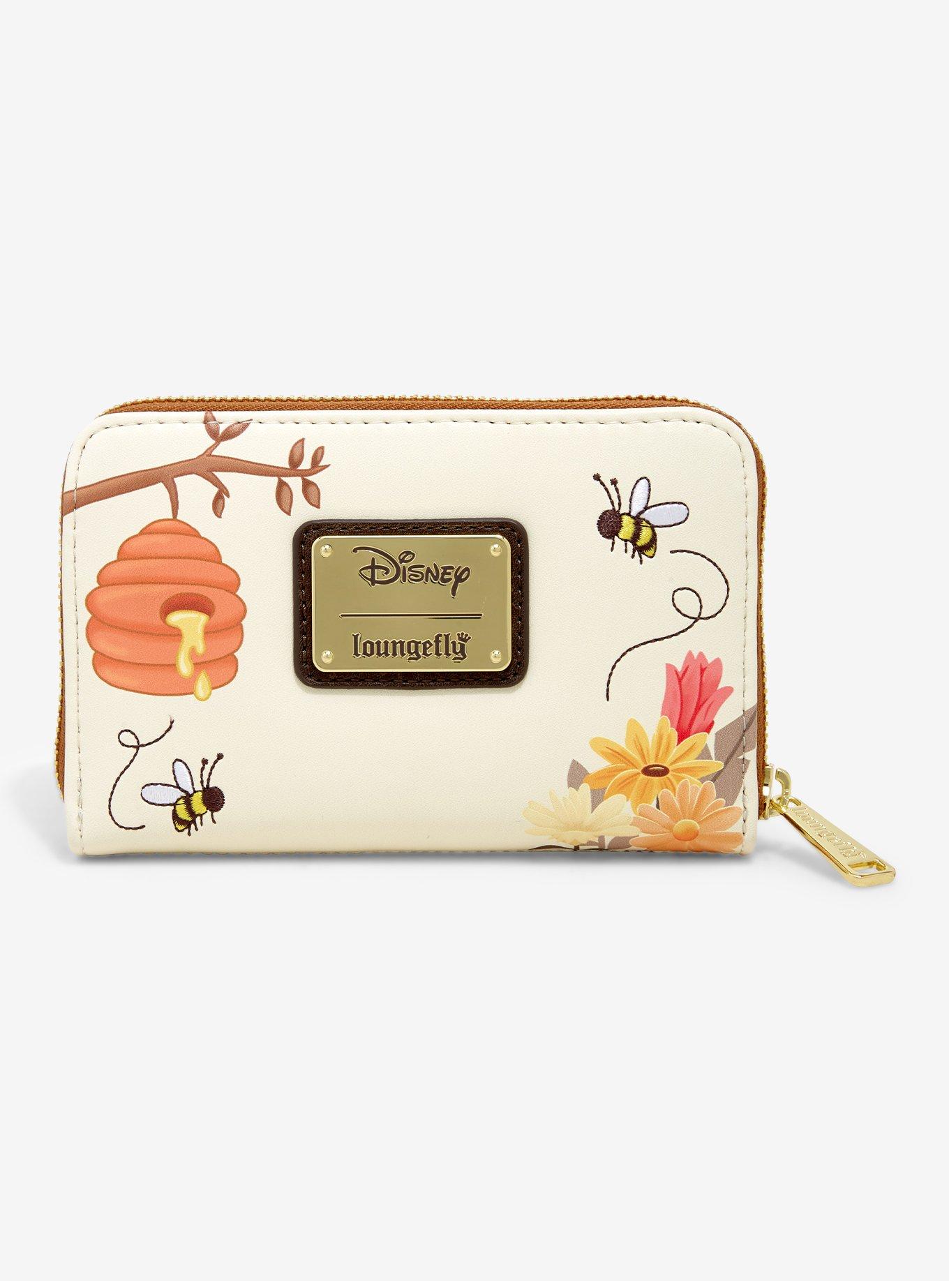 Loungefly Disney Winnie The Pooh Floral Mini Zipper Wallet, , alternate