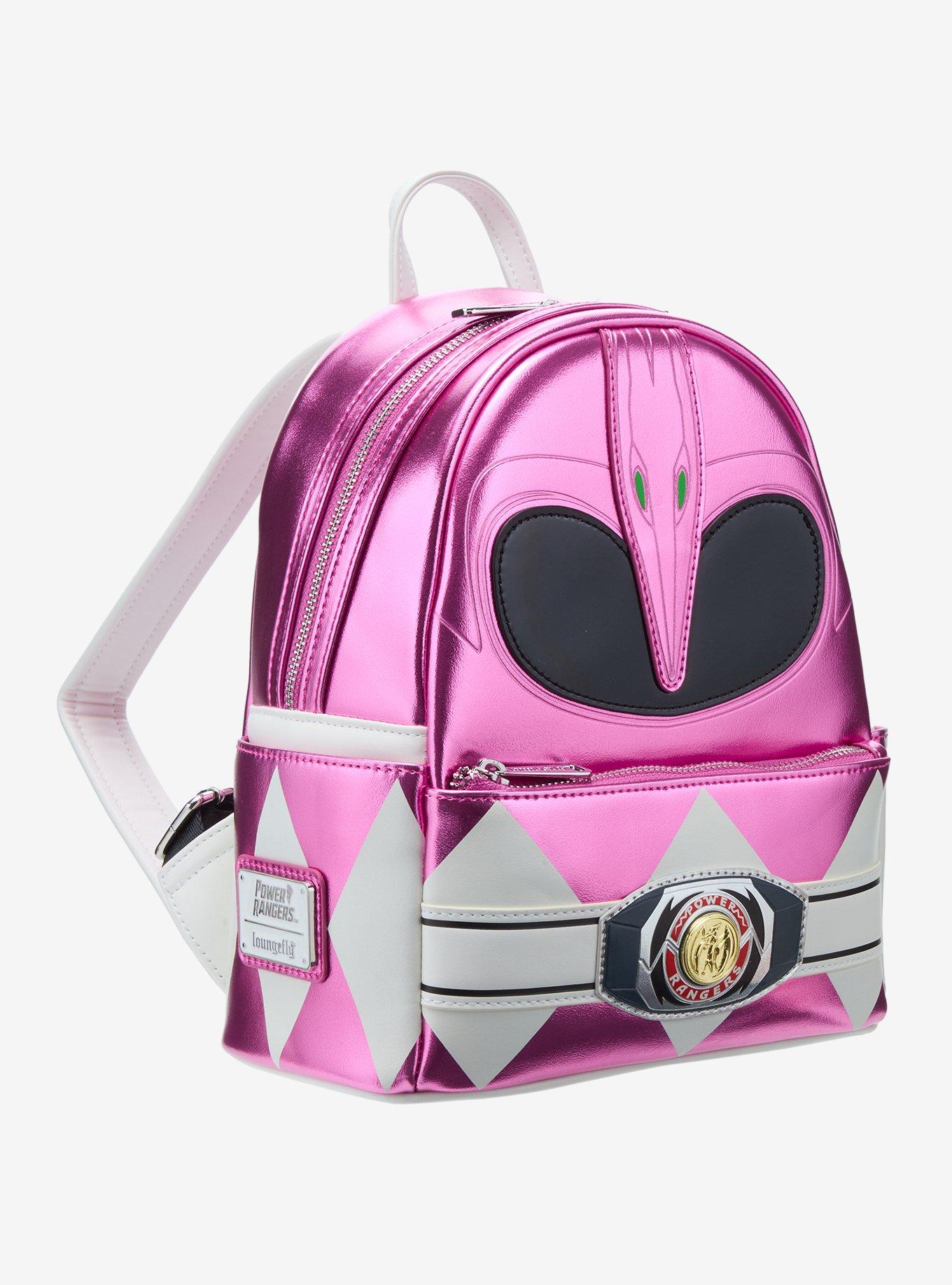Loungefly Mighty Morphin Power Rangers Pink Ranger Metallic Mini Backpack, , hi-res
