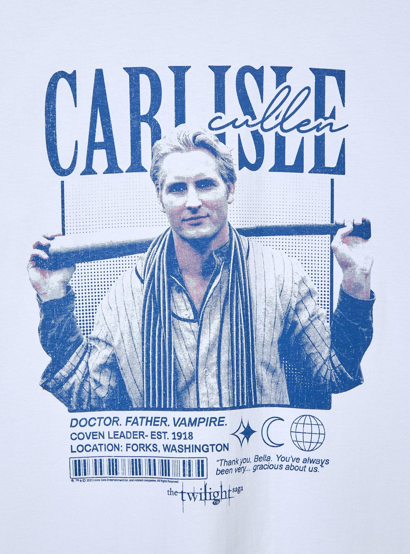 Twilight Carlisle Cullen Tonal Portrait T-Shirt - BoxLunch Exclusive, , hi-res