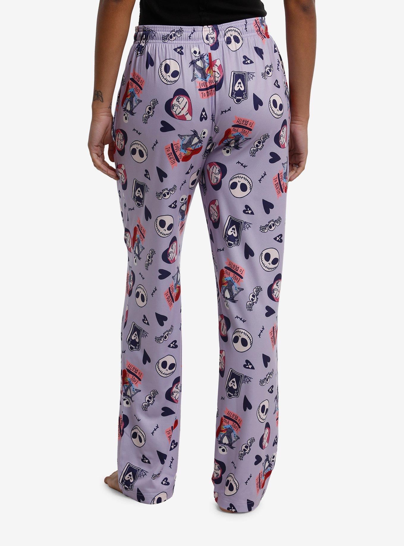 The Nightmare Before Christmas Jack & Sally Pajama Pants, , hi-res