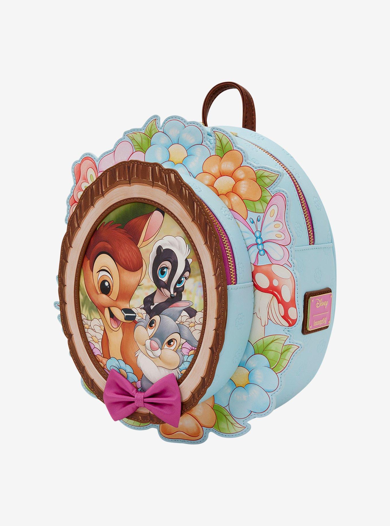 Loungefly Disney Bambi Floral Group Portrait Figural Mini Backpack, , hi-res
