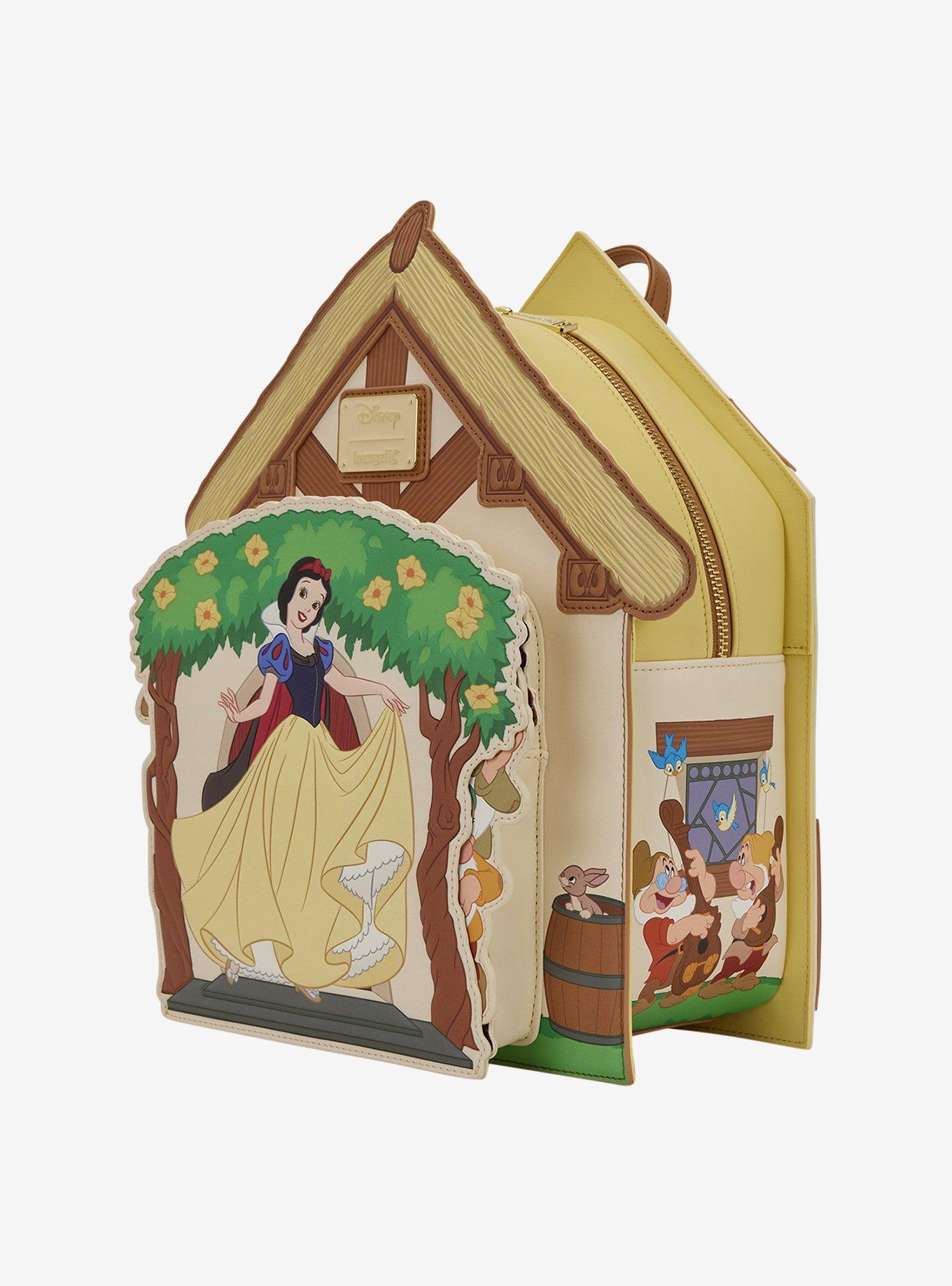 Loungefly Disney Snow White and the Seven Dwarfs Cottage Figural Mini Backpack, , alternate