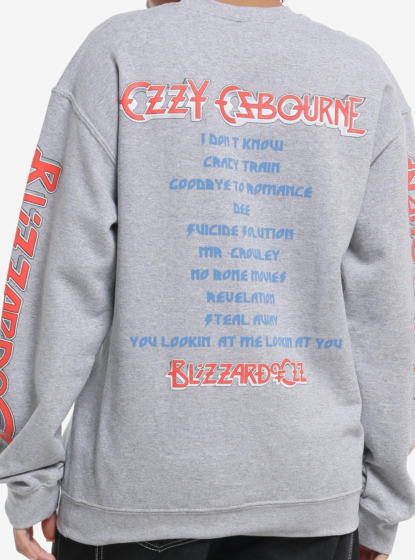Ozzy Osbourne Blizzard Of Ozz Tracklist Crewneck Sweater, , hi-res