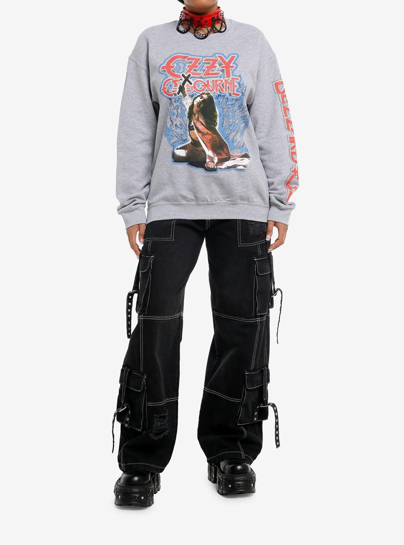 Ozzy Osbourne Blizzard Of Ozz Tracklist Crewneck Sweater, HEATHER, alternate