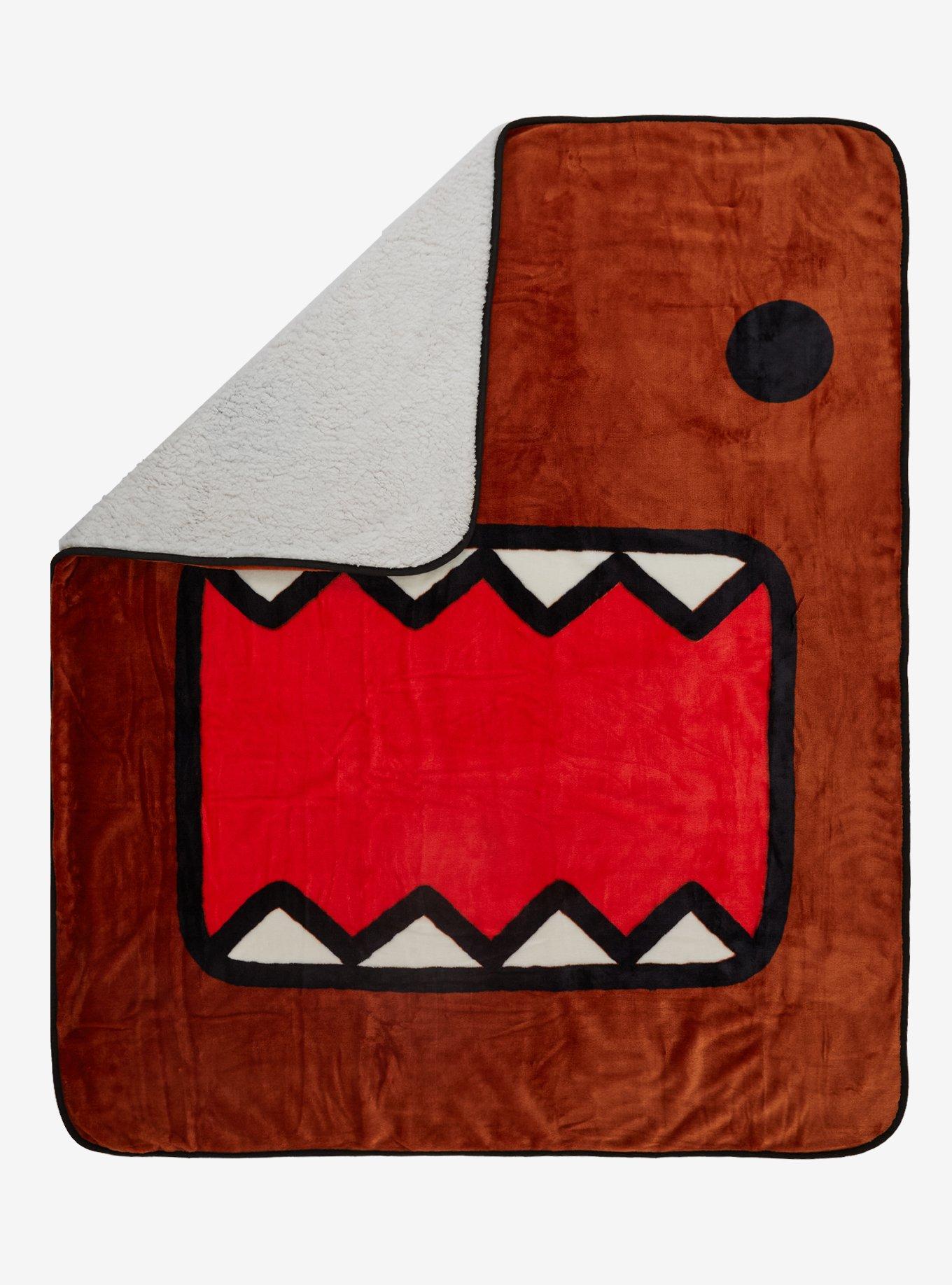 Domo Face Sherpa Throw Blanket, , hi-res