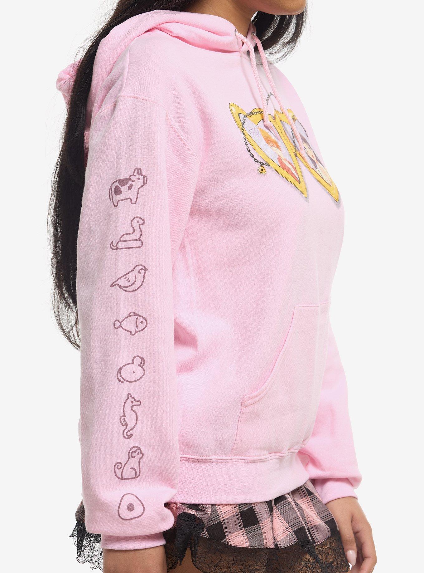 Fruits Basket Kyo & Tohru Heart Locket Hoodie, MULTI, alternate