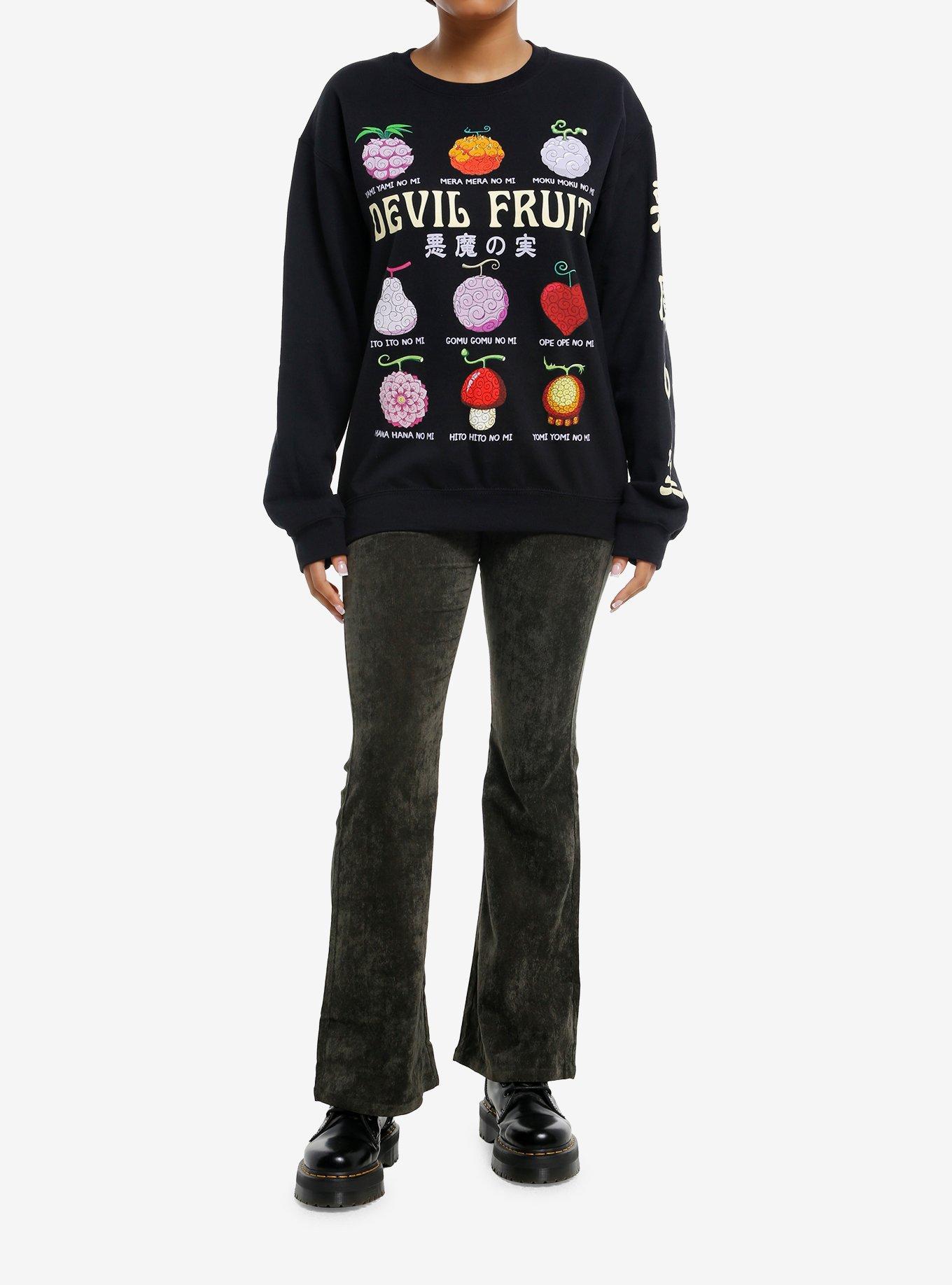 One Piece Devil Fruit List Sweatshirt, , hi-res