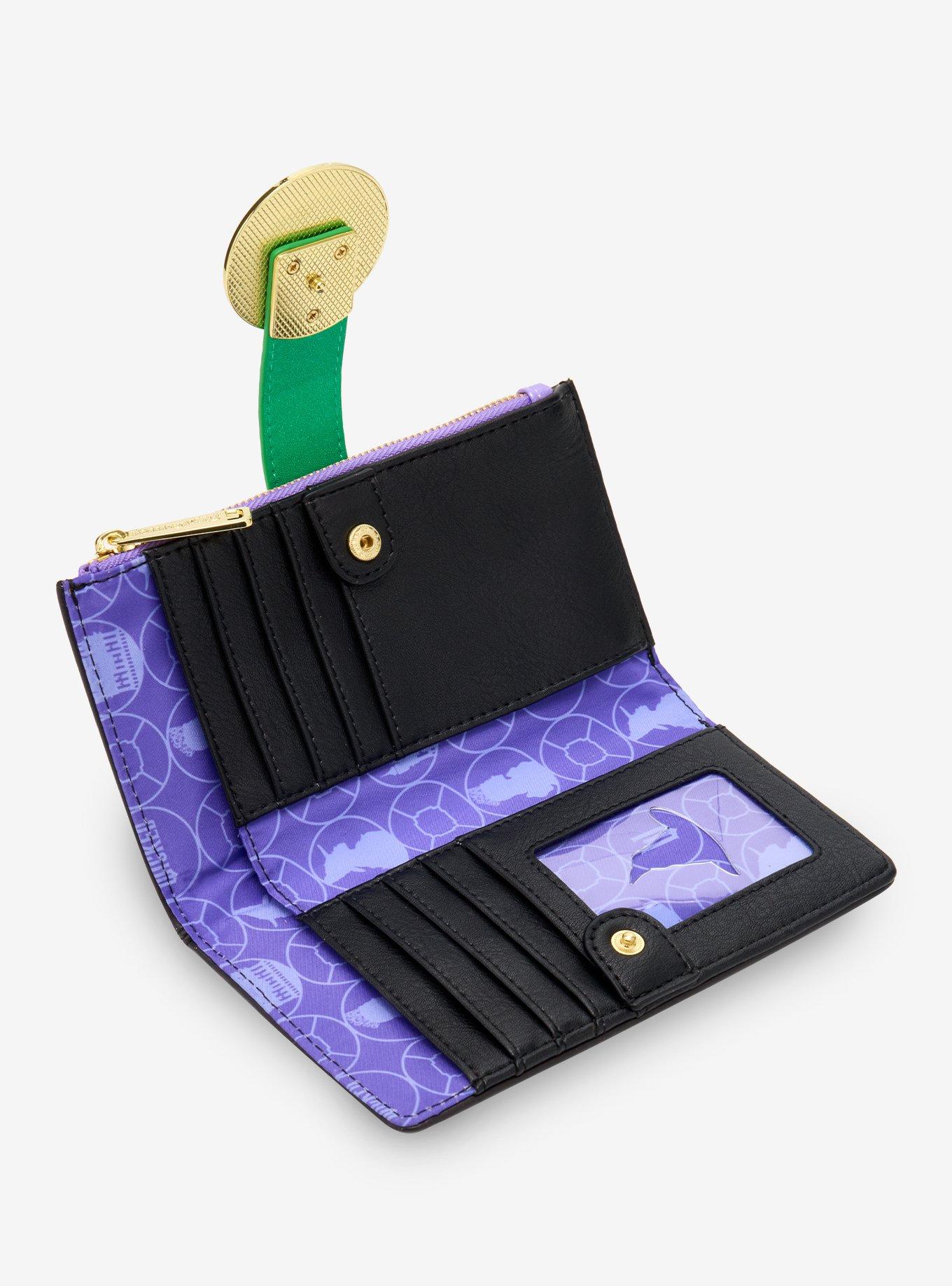 Loungefly Wicked Silhouette Floral Gem Wallet, , alternate