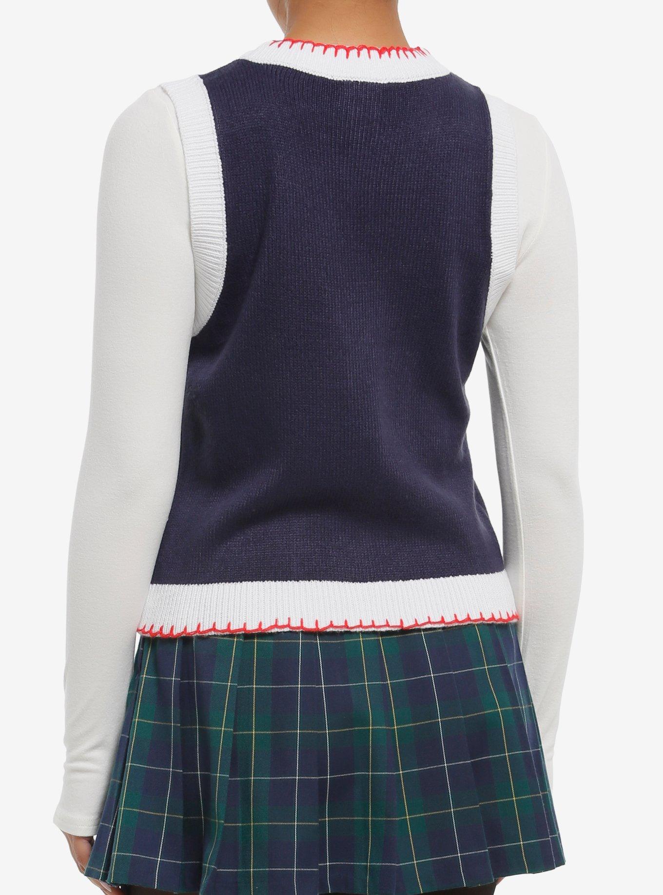 Peanuts Snoopy Holiday Girls Sweater Vest, , hi-res