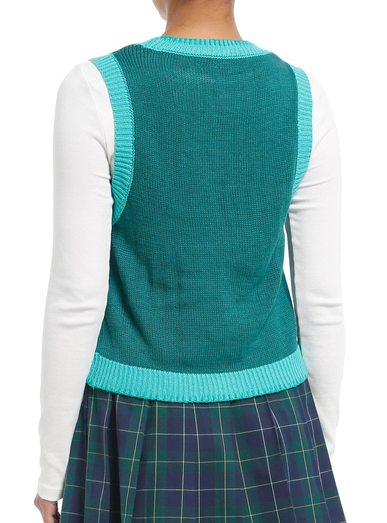 Disney Stitch Holiday Girls Sweater Vest, MULTI, alternate