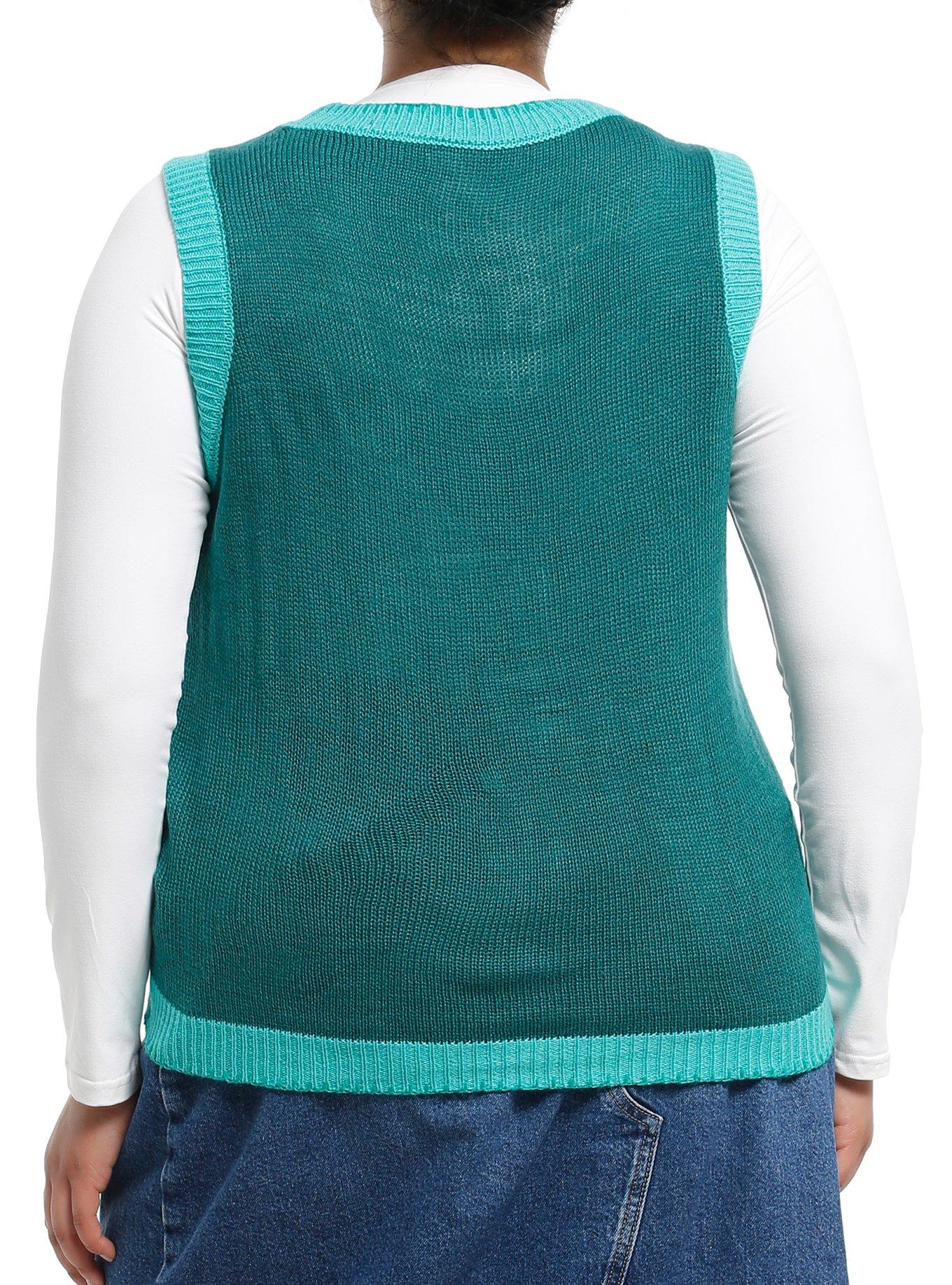 Disney Stitch Holiday Girls Sweater Vest Plus Size, MULTI, alternate