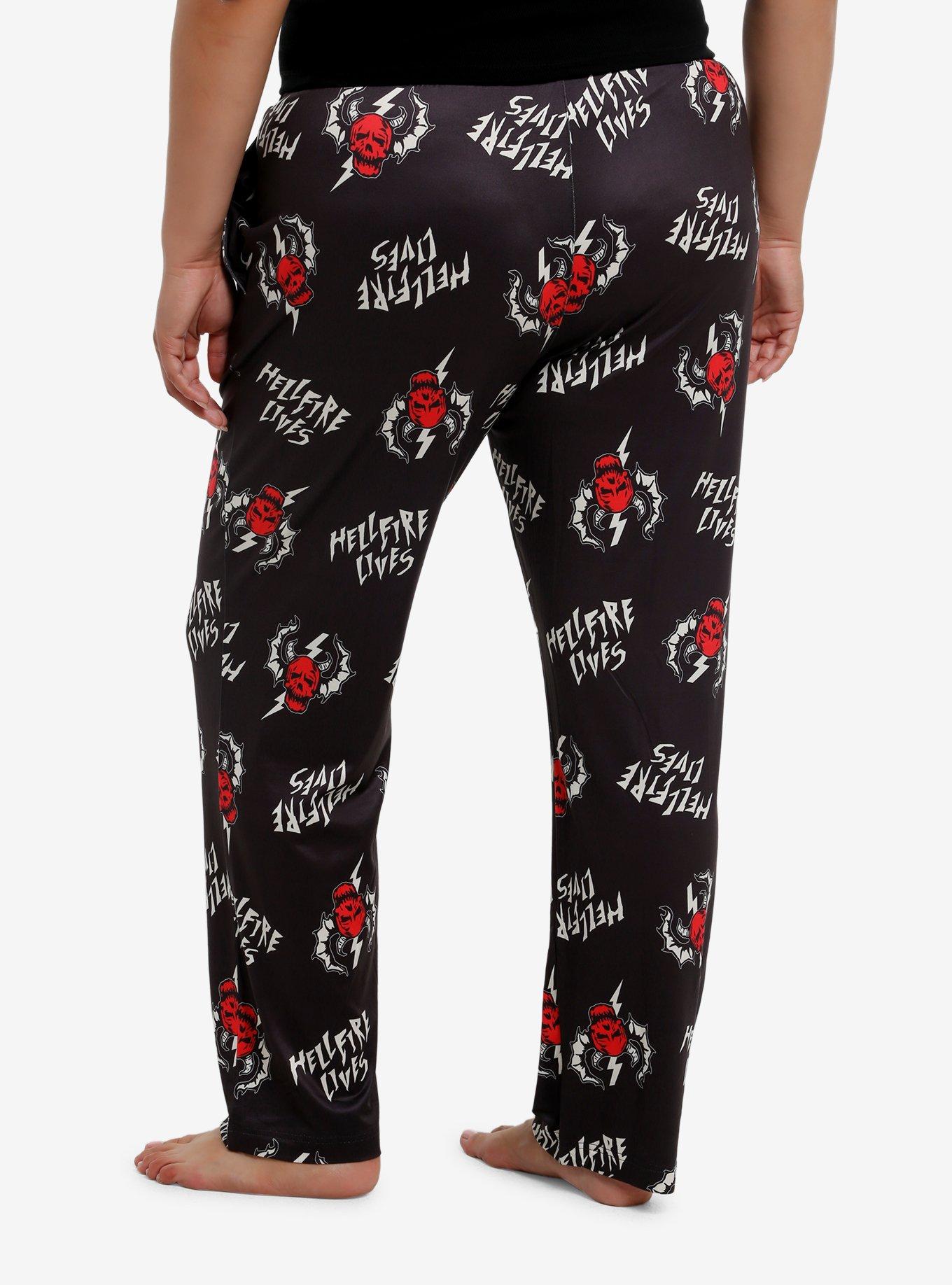 Stranger Things Hellfire Lives Girls Pajama Pants Plus Size, , hi-res