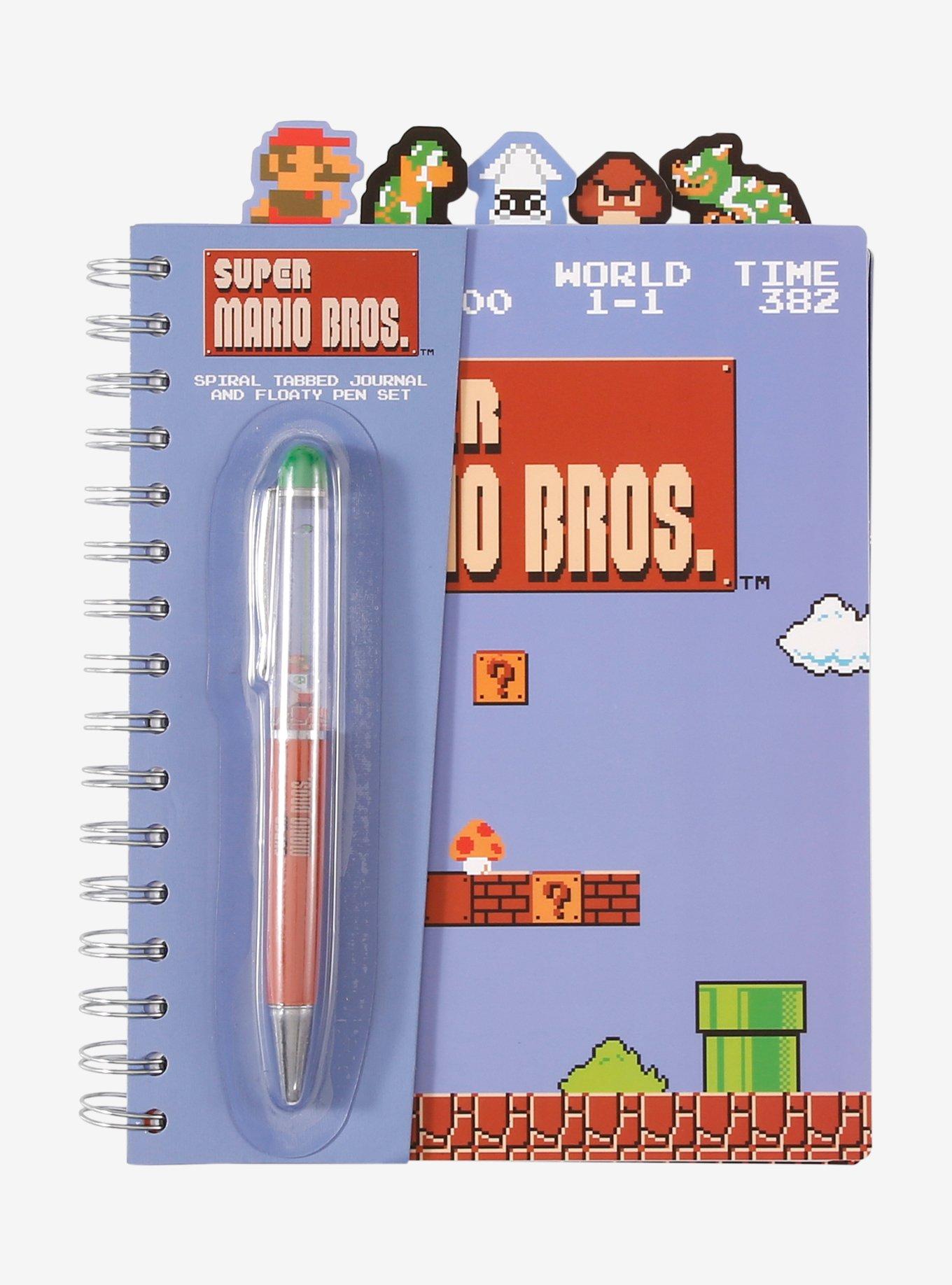Nintendo Super Mario Bros. Figural Tab Journal and Pen Set - BoxLunch Exclusive, , hi-res