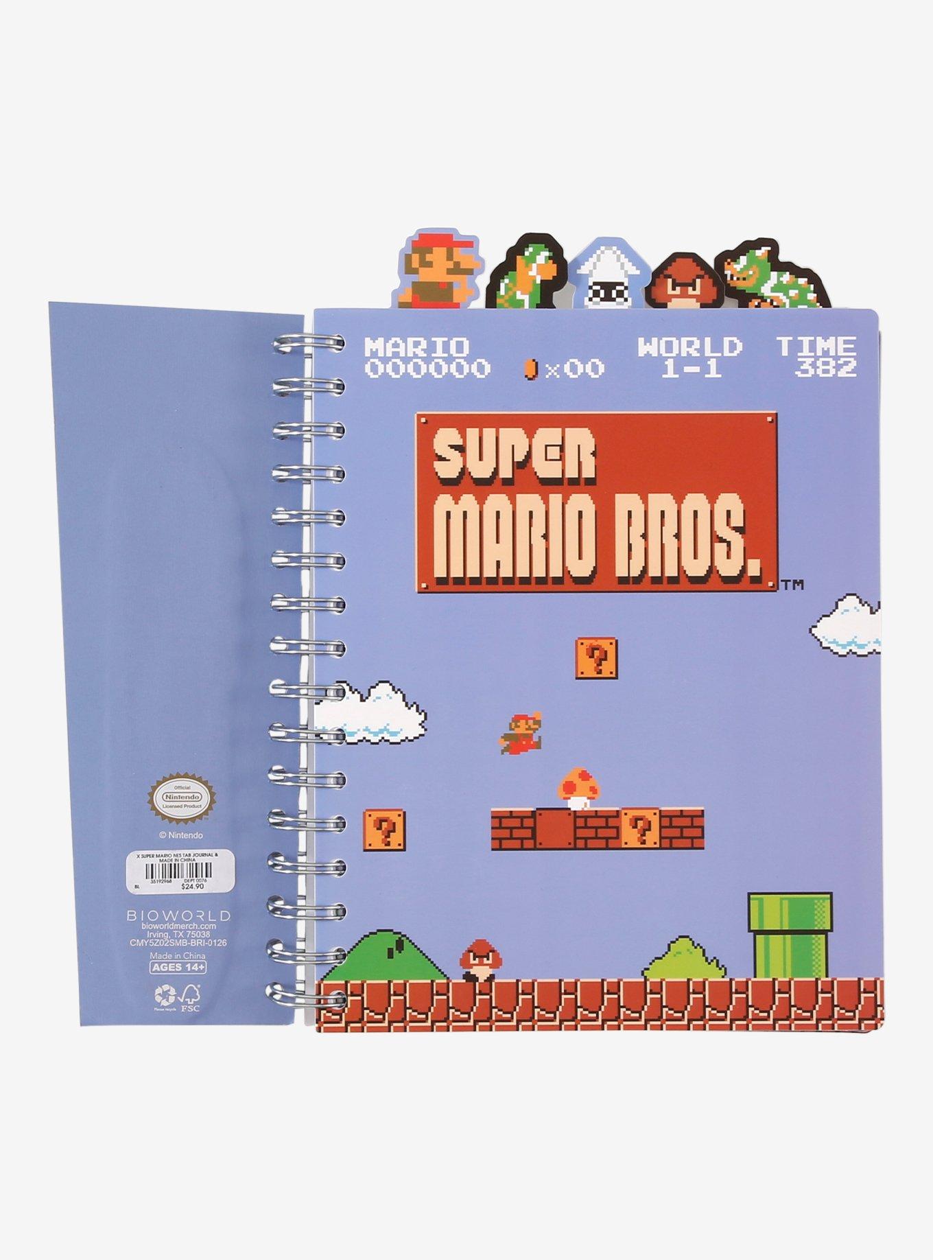 Nintendo Super Mario Bros. Figural Tab Journal and Pen Set - BoxLunch Exclusive