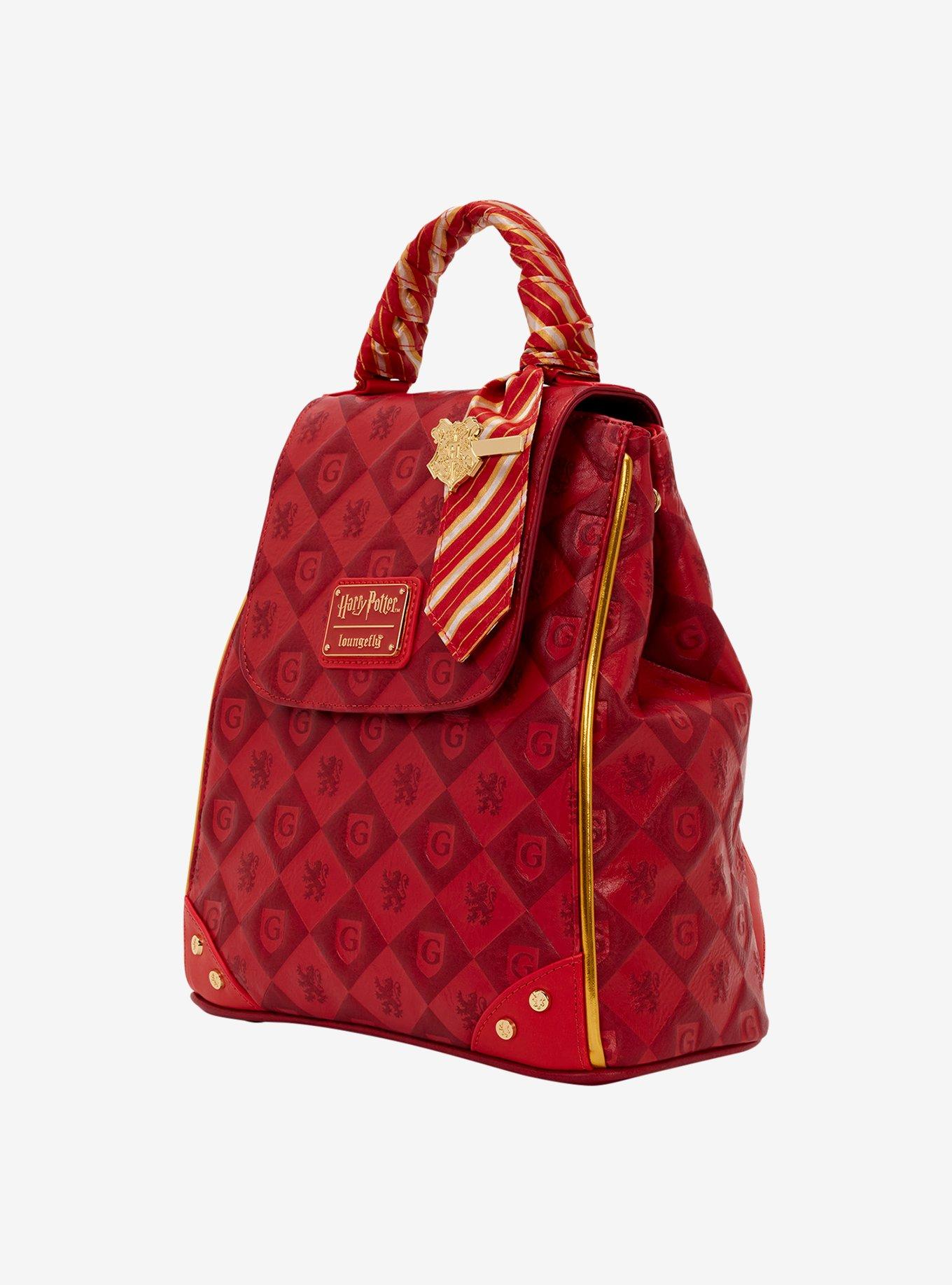 Loungefly Harry Potter Gryffindor Crest Allover Print Mini Backpack