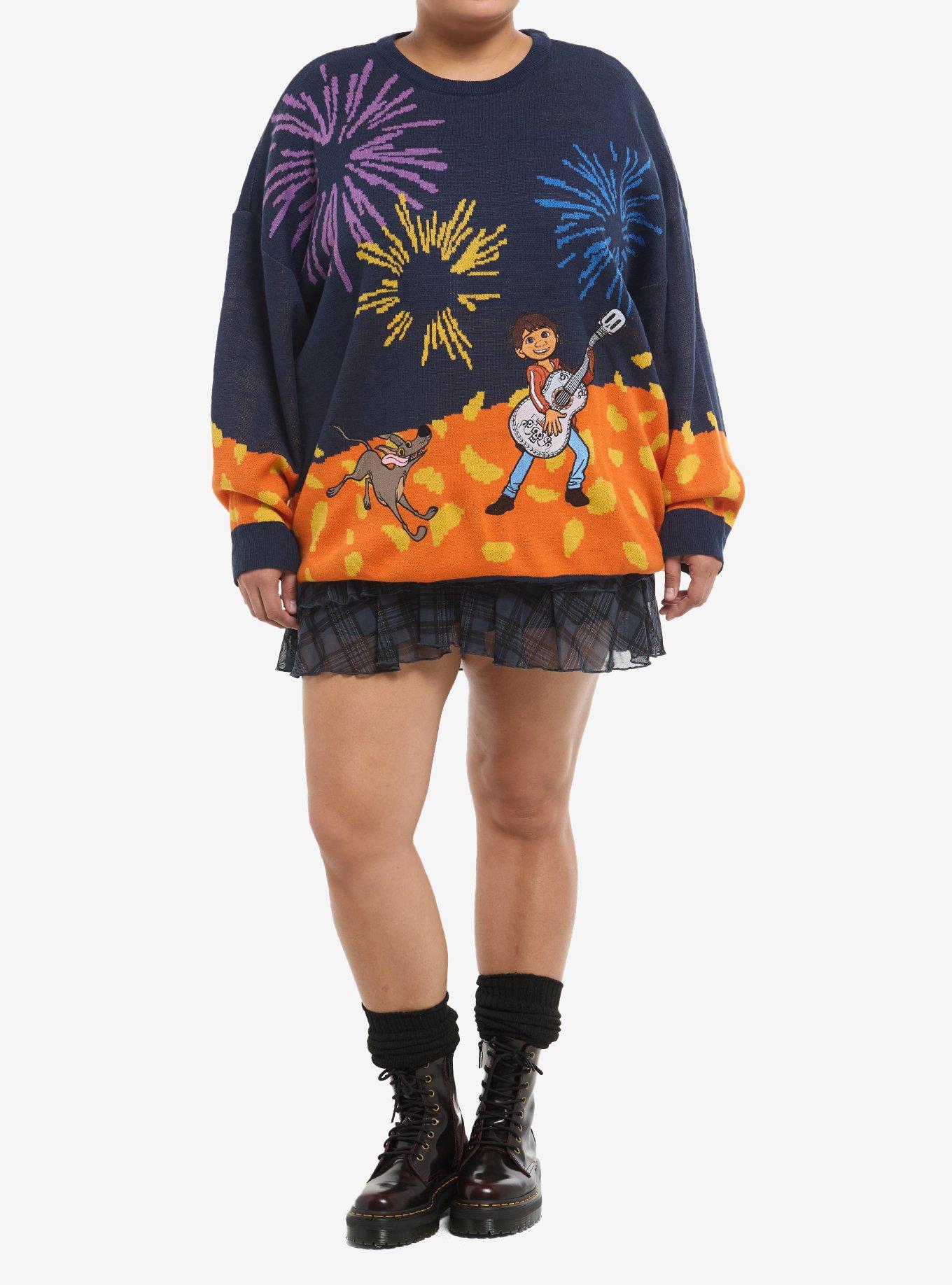 Disney Pixar Coco Miguel & Dante Oversized Sweater Plus Size, , hi-res