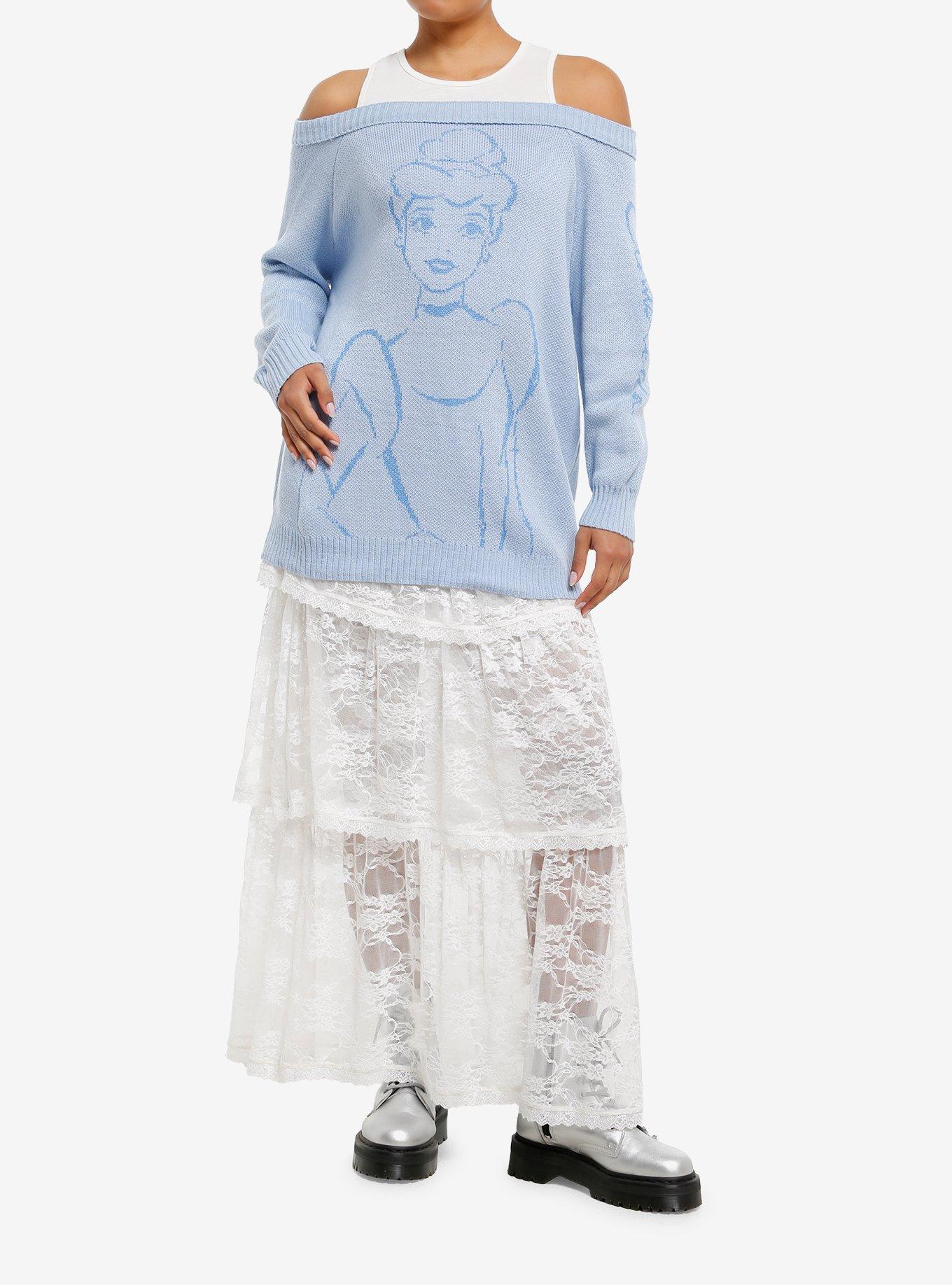 Her Universe Disney Cinderella Cold-Shoulder Sweater, , hi-res