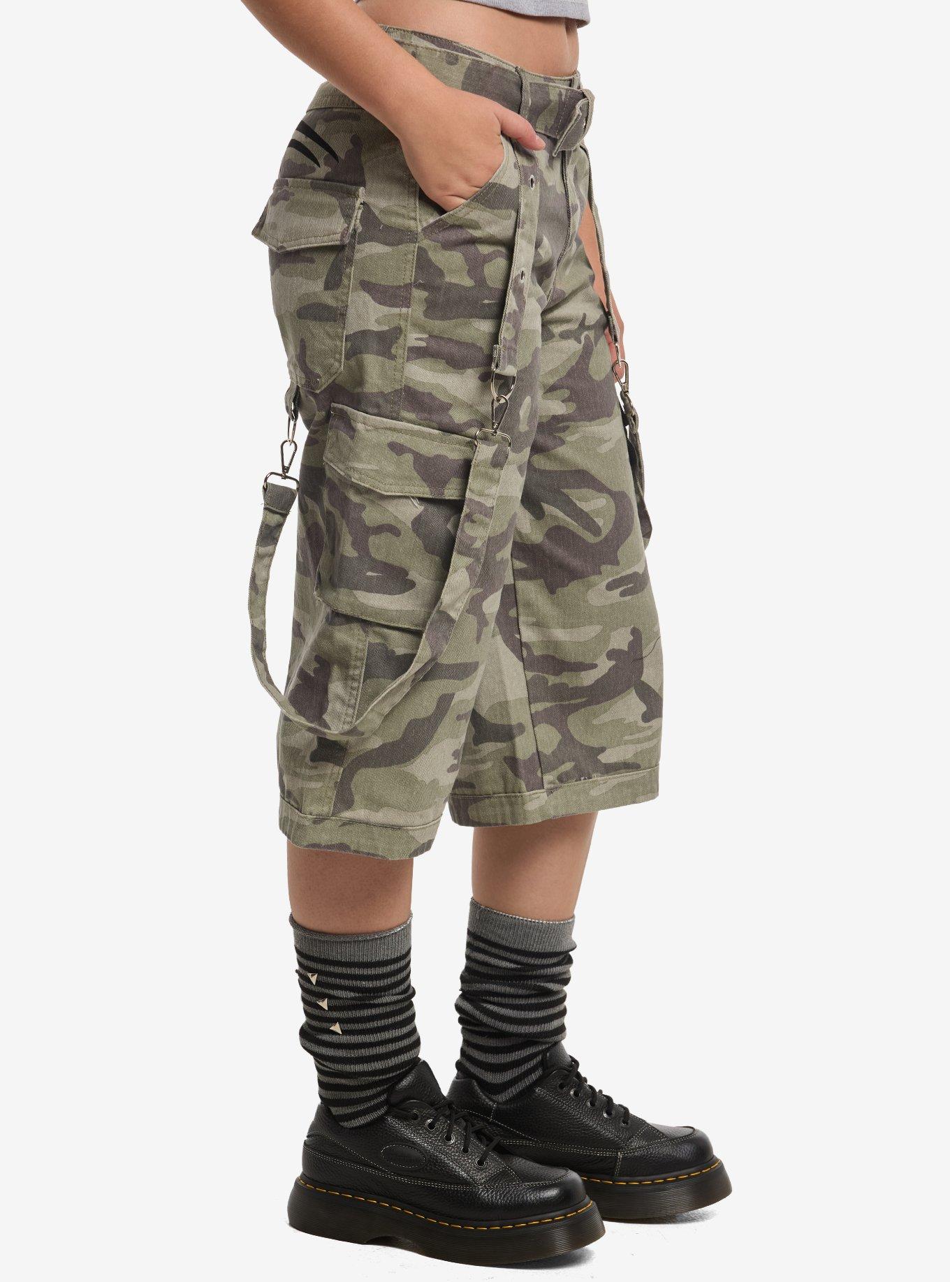 Camouflage Cargo Jorts, CAMO, alternate - view 3