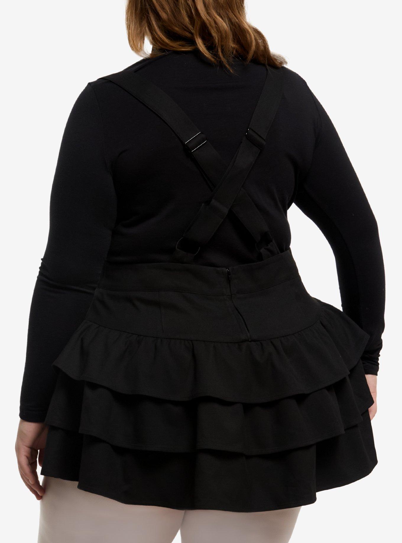 Thorn & Fable Black Tiered Skirtall Plus Size, BLACK, alternate
