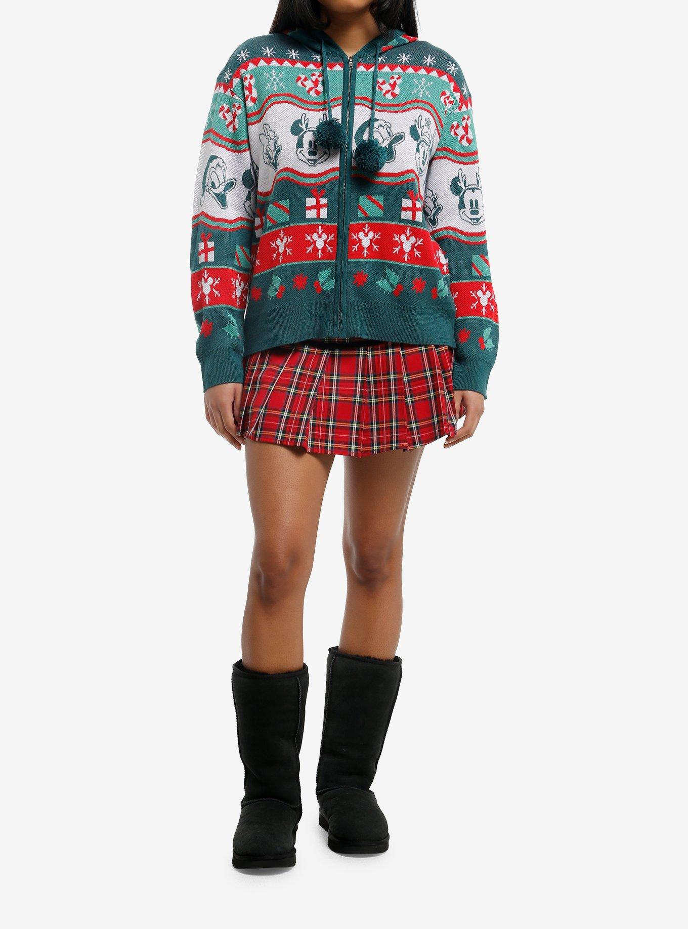 Her Universe Disney Mickey Mouse And Friends Fair Isle Knit Hoodie, , hi-res