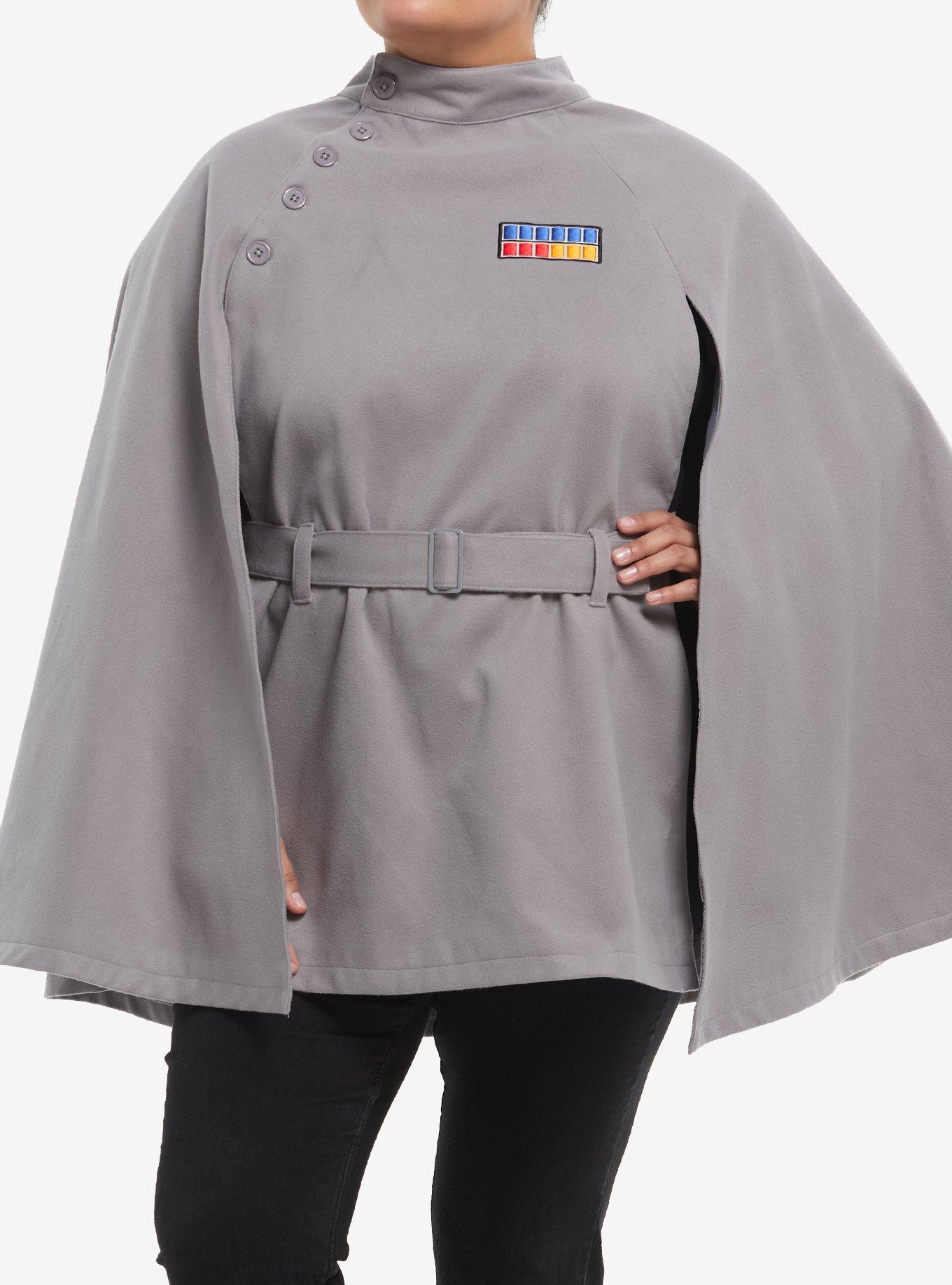 Her Universe Star Wars Imperial Officer Cape Coat Plus Size Her Universe Exclusive, , hi-res
