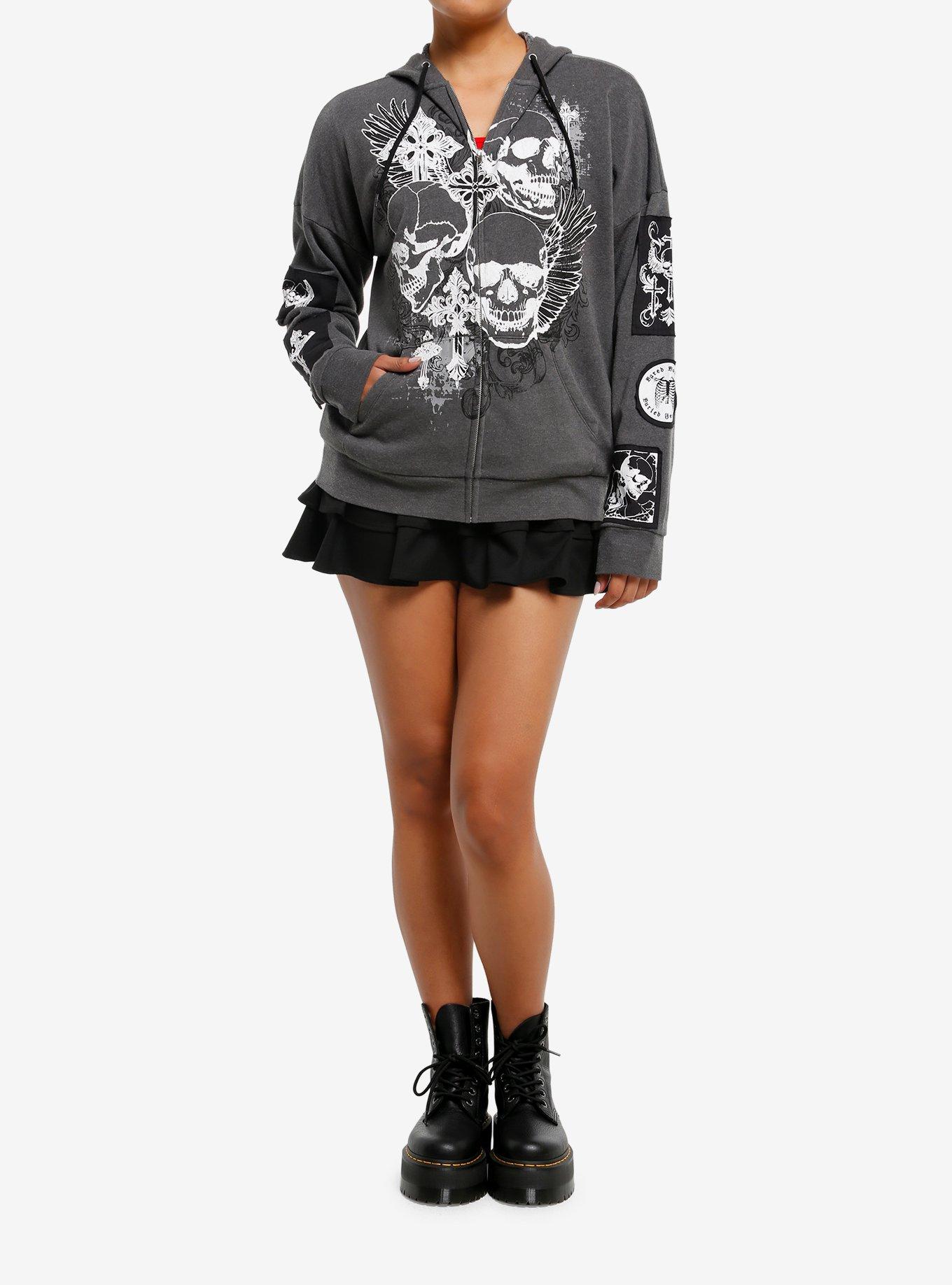 Skulls & Patches Girls Hoodie, , hi-res