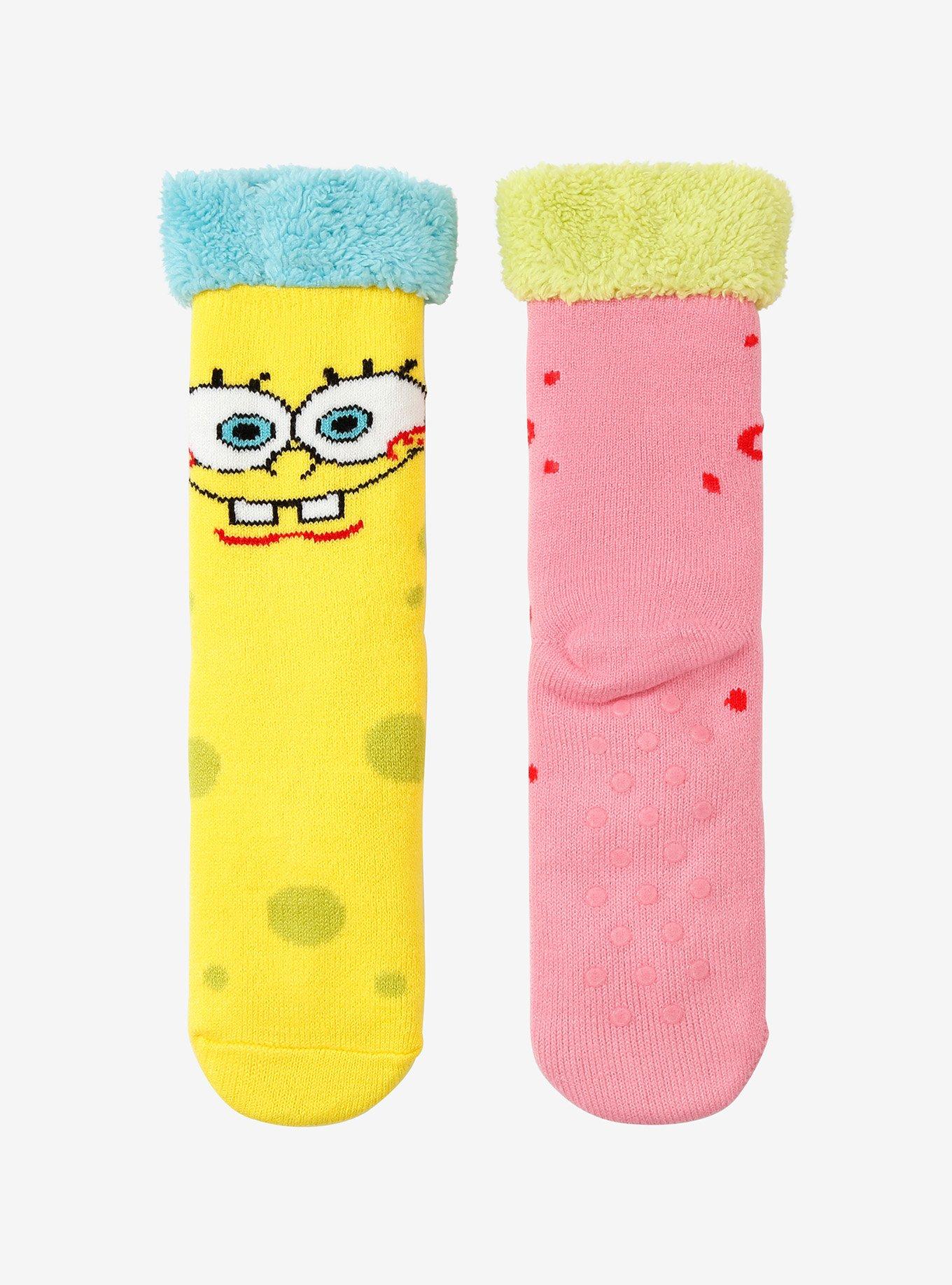 SpongeBob SquarePants SpongeBob & Patrick Cozy Slipper Socks, , hi-res