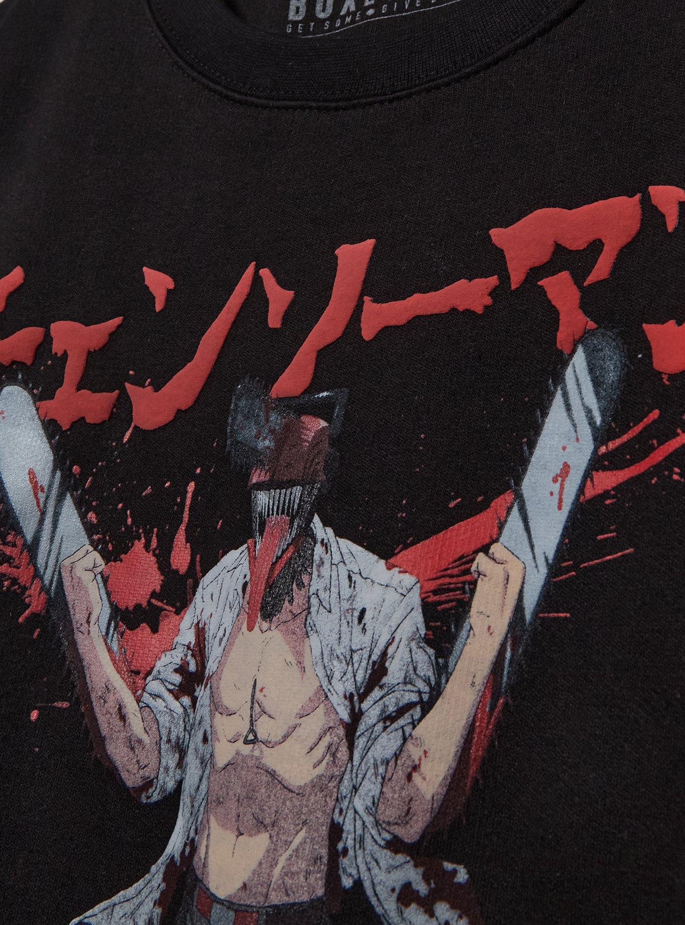 Chainsaw Man Denji Splatter Portrait Crewneck - BoxLunch Exclusive, , hi-res